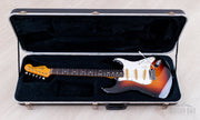 Guitar in the open hardshell case