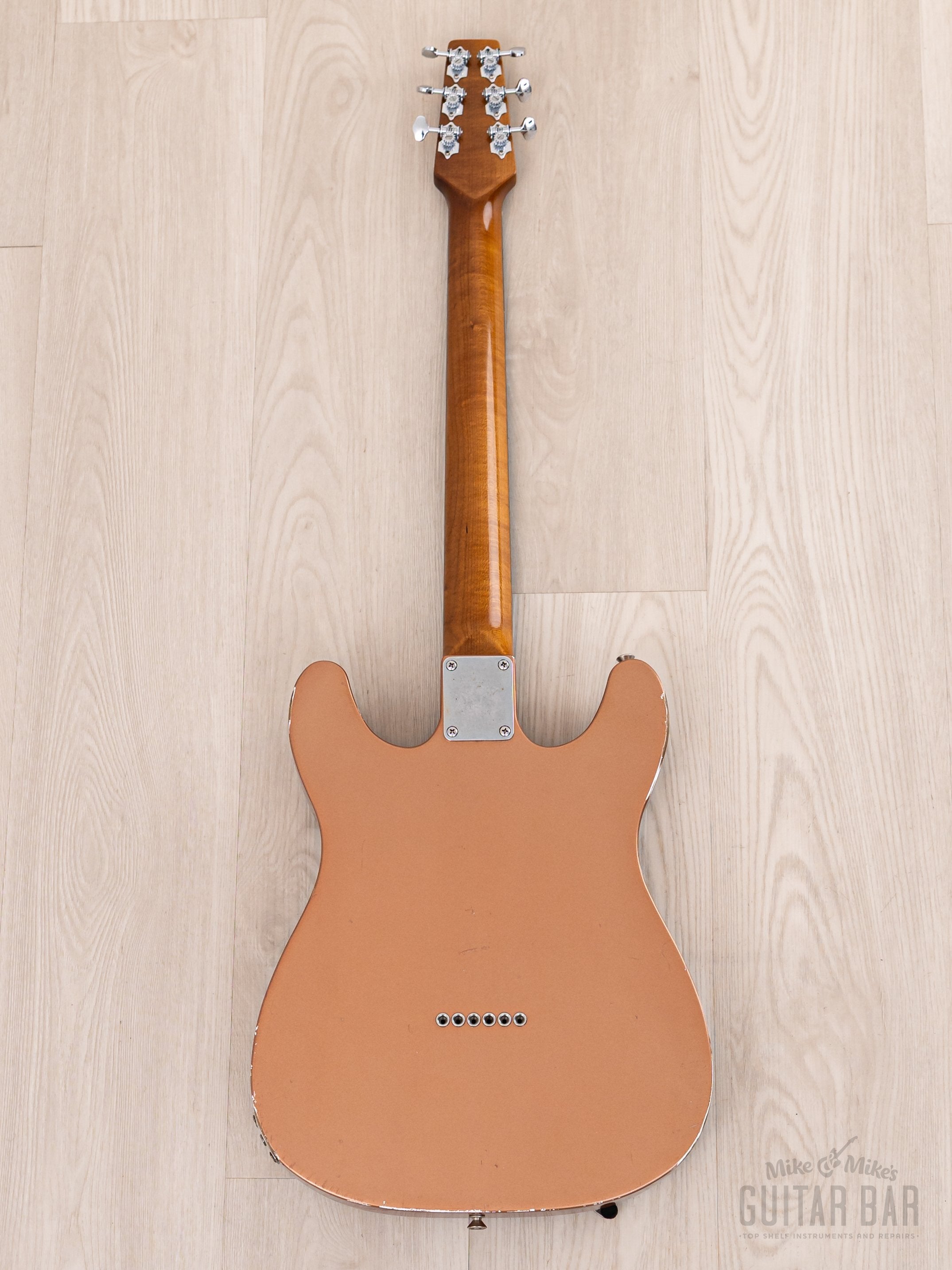 Snakehead T-Style Double Cutaway, MJT Body & Fender-Licensed Musicraft Neck, Copper Lacquer w/ Bigsby, Porter Pickups, Case