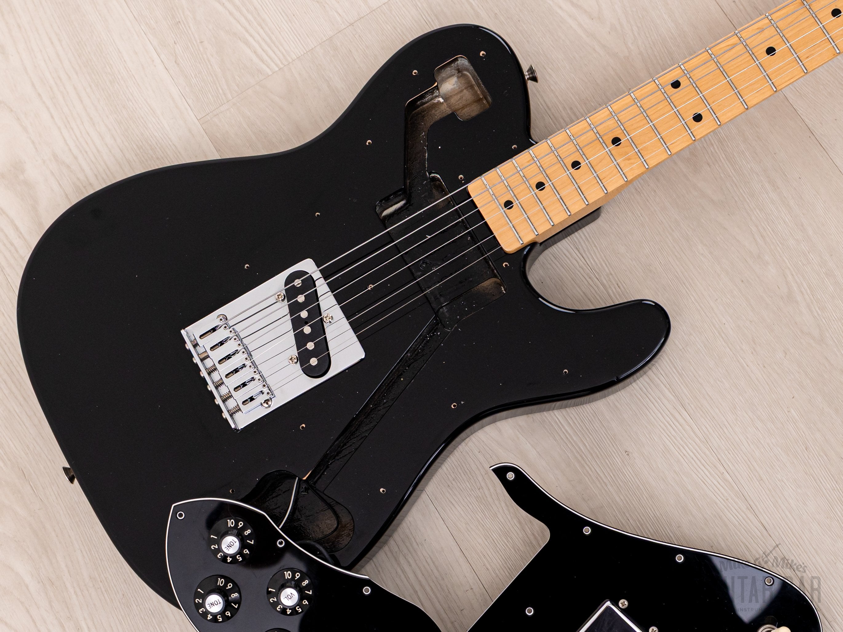 2007 Fender Telecaster Custom '72 Vintage Reissue TC72 Black, Ash Body w/ Wide Range, Japan CIJ