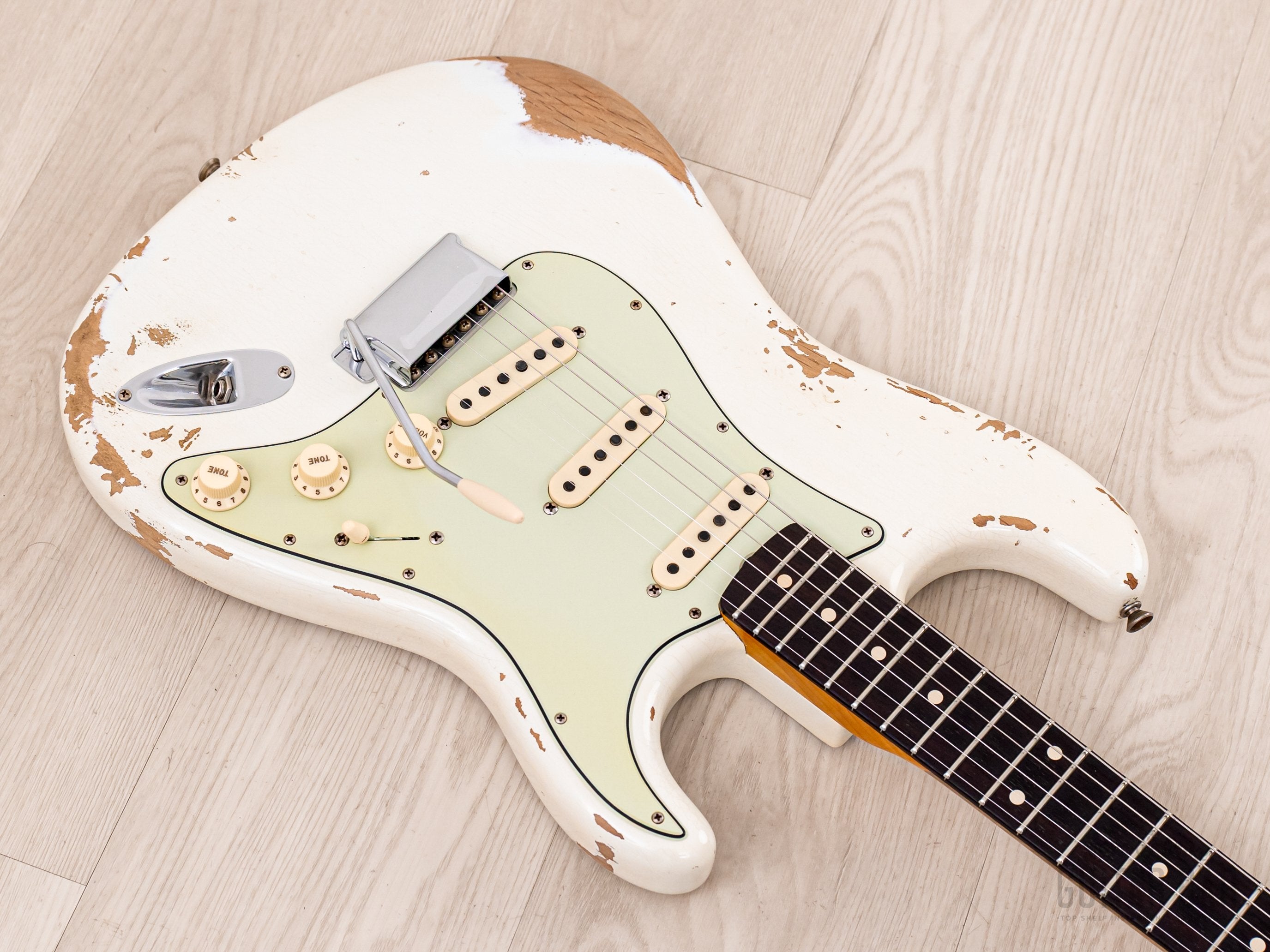 2020 Fender Custom Shop 1960 Stratocaster Heavy Relic Olympic White, Mint w/ Case, COA & Hangtags
