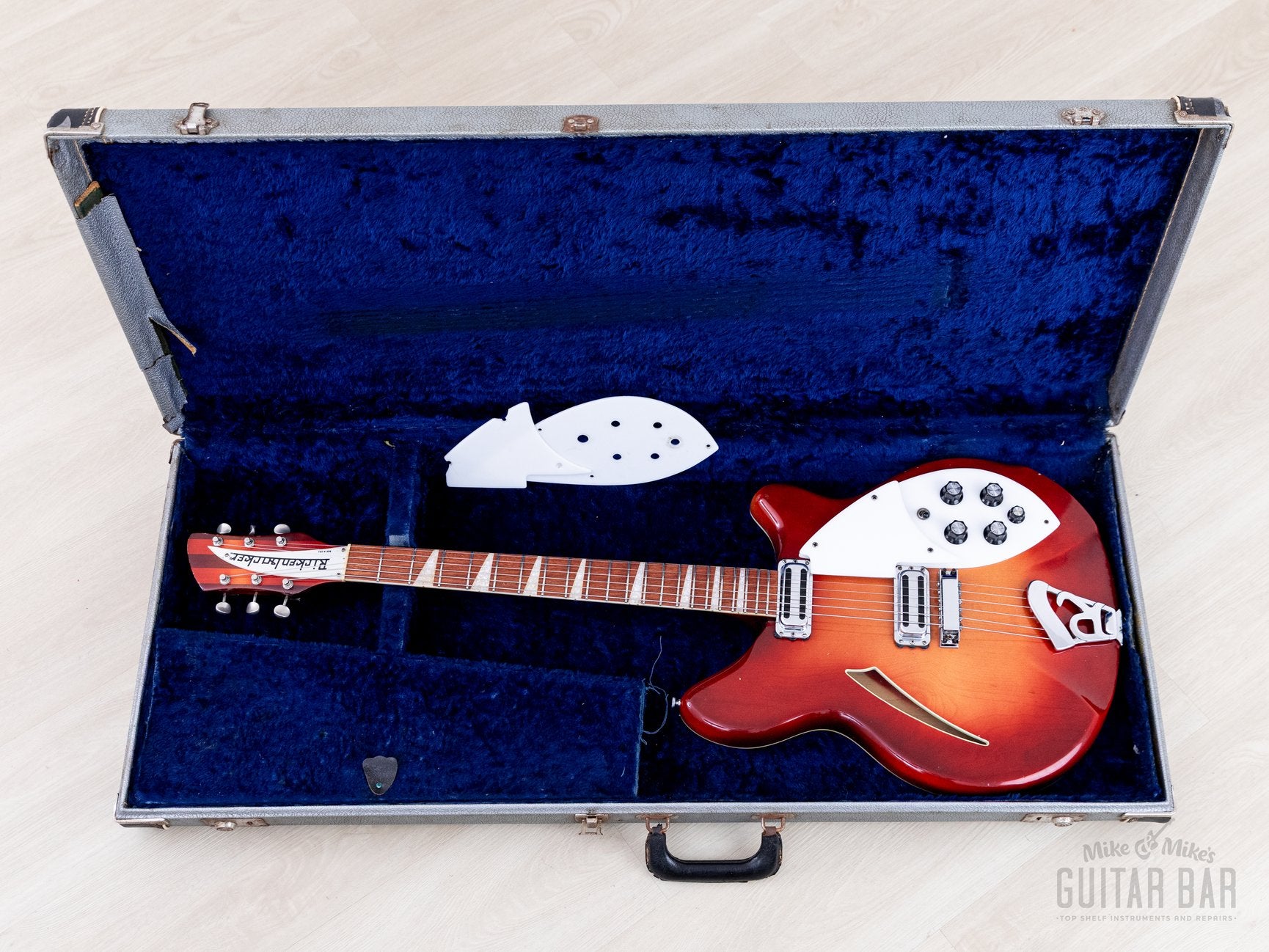1968 Rickenbacker 360 Fireglo Vintage Semi-Hollow Guitar w/ Case, Toas