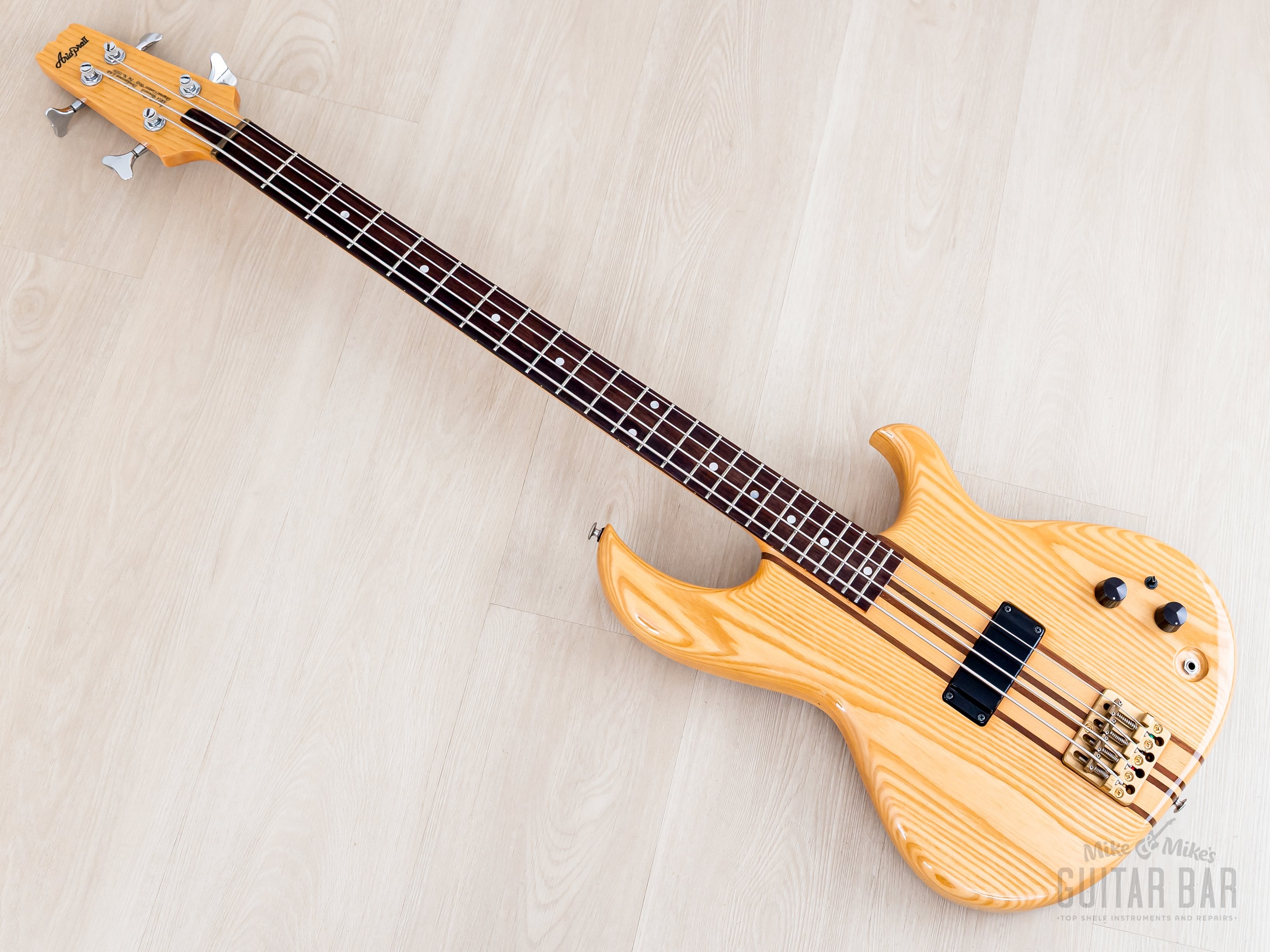 1981 Aria Pro II SB-700 Vintage Neck Through Bass Natural, Japan Matsu
