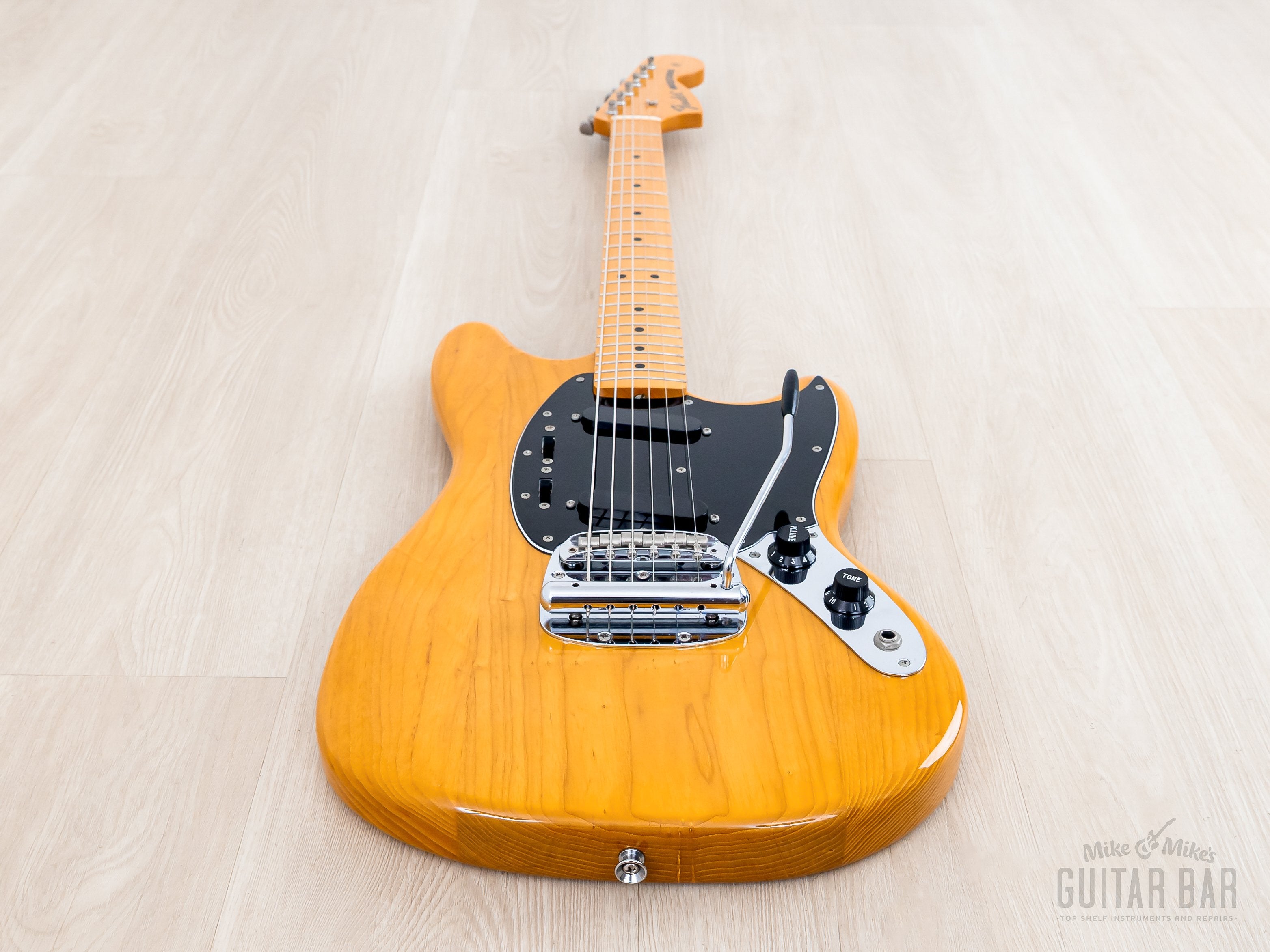 2010 Fender Mustang '77 Vintage Reissue MG77 Natural Ash, Japan MIJ