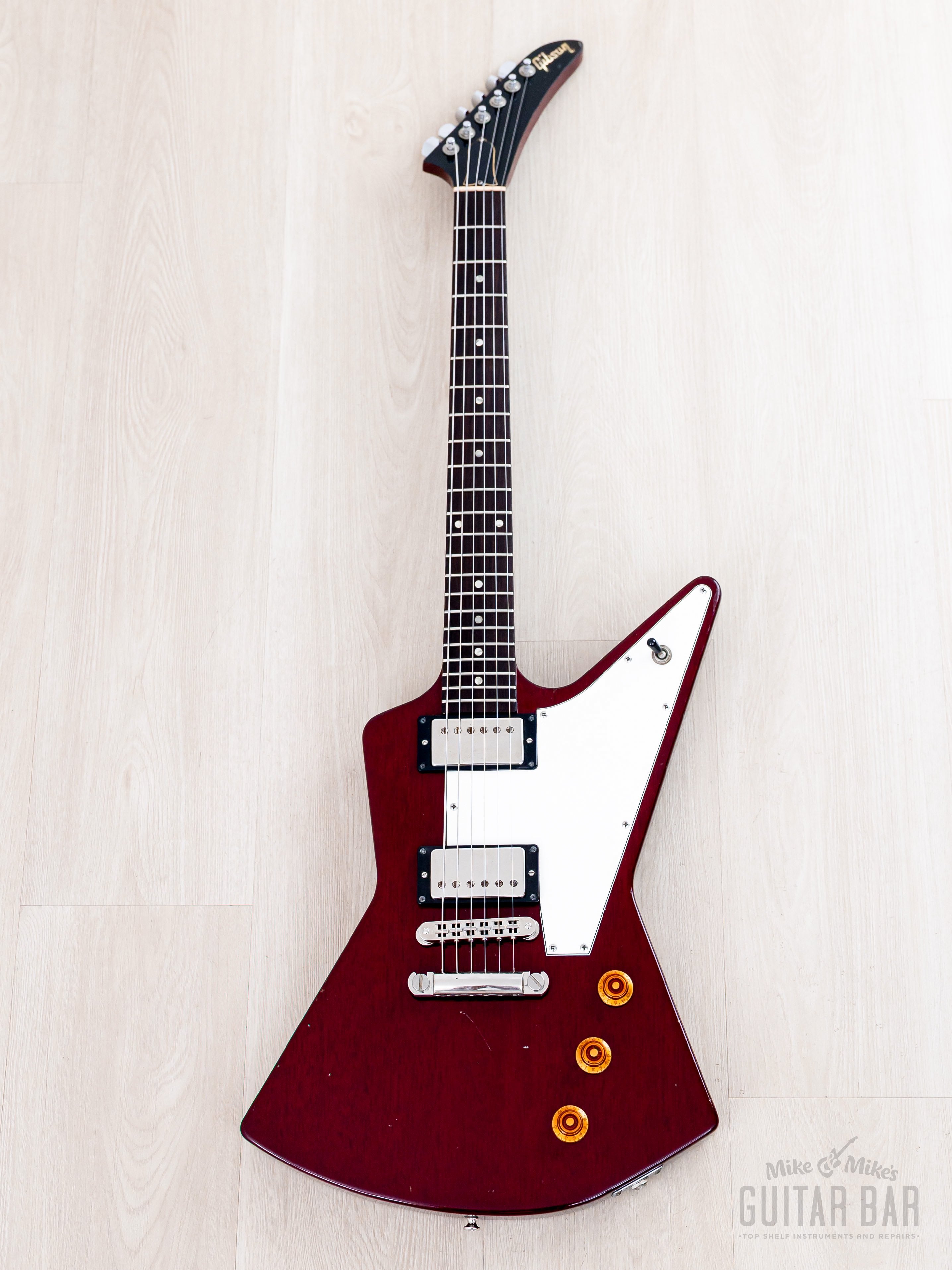 1998 Gibson Explorer '76 Vintage Reissue Clapton Cut Mod Wine Red w/ C
