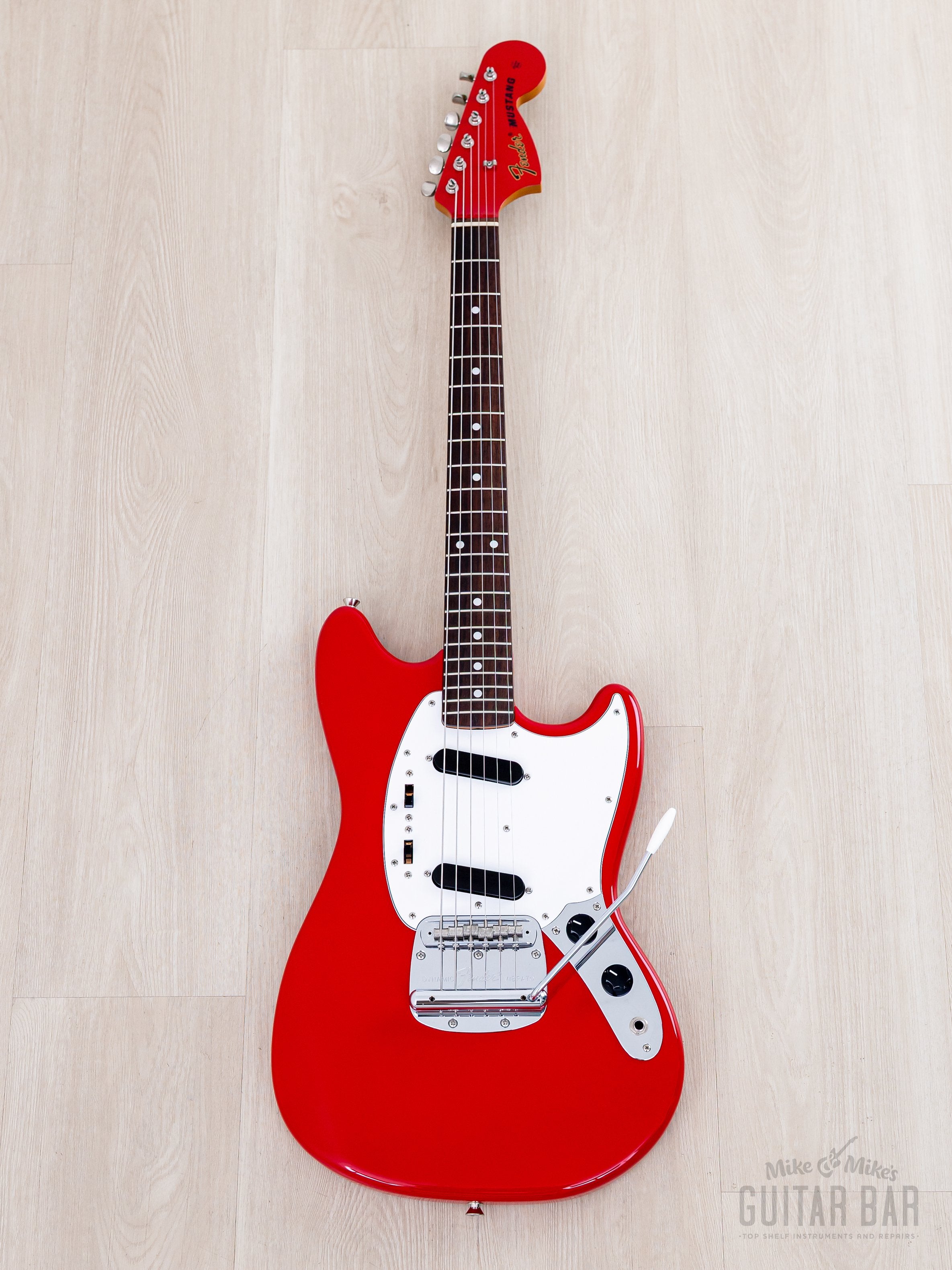2011 Fender Mustang '69 Vintage Reissue MG69/MH Dakota Red + Headstock
