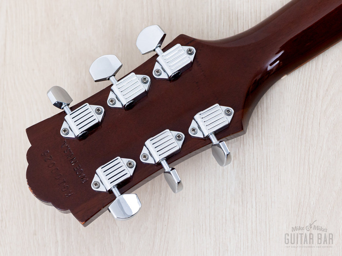 Guild F-42 headstock back with tuners