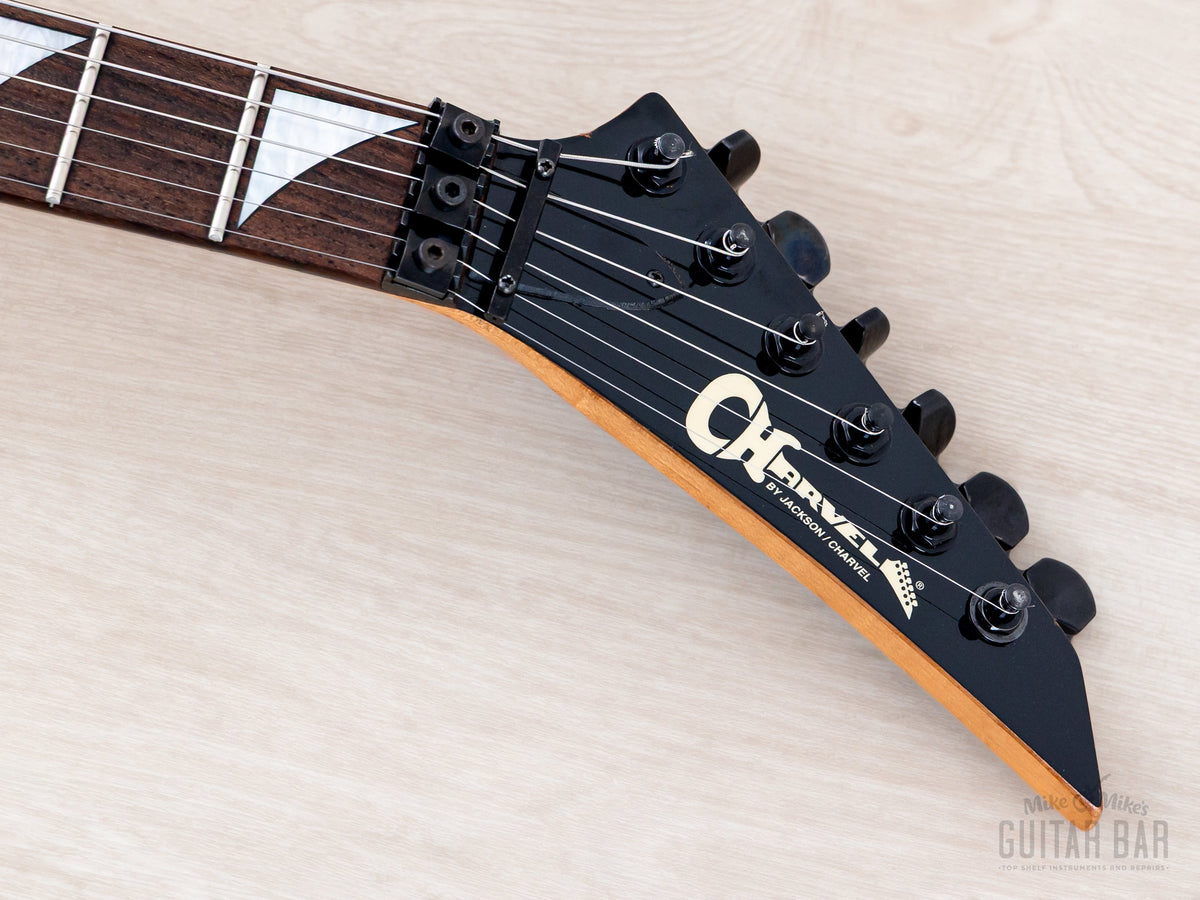 1991 Charvel by Jackson SSH superstrat headstock front
