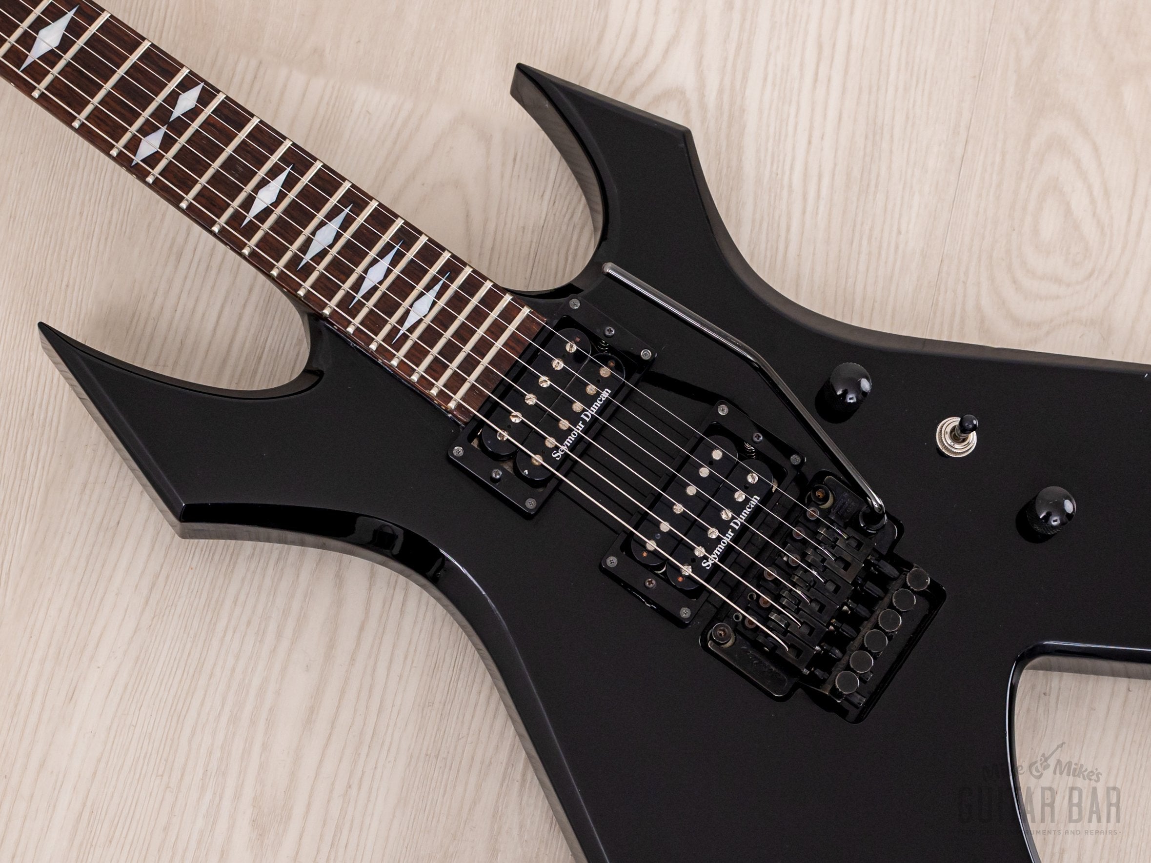 2008 BC Rich Japan Monster Series Warlock JM140 Set Neck Black w/ Seymour Duncan, Floyd Rose