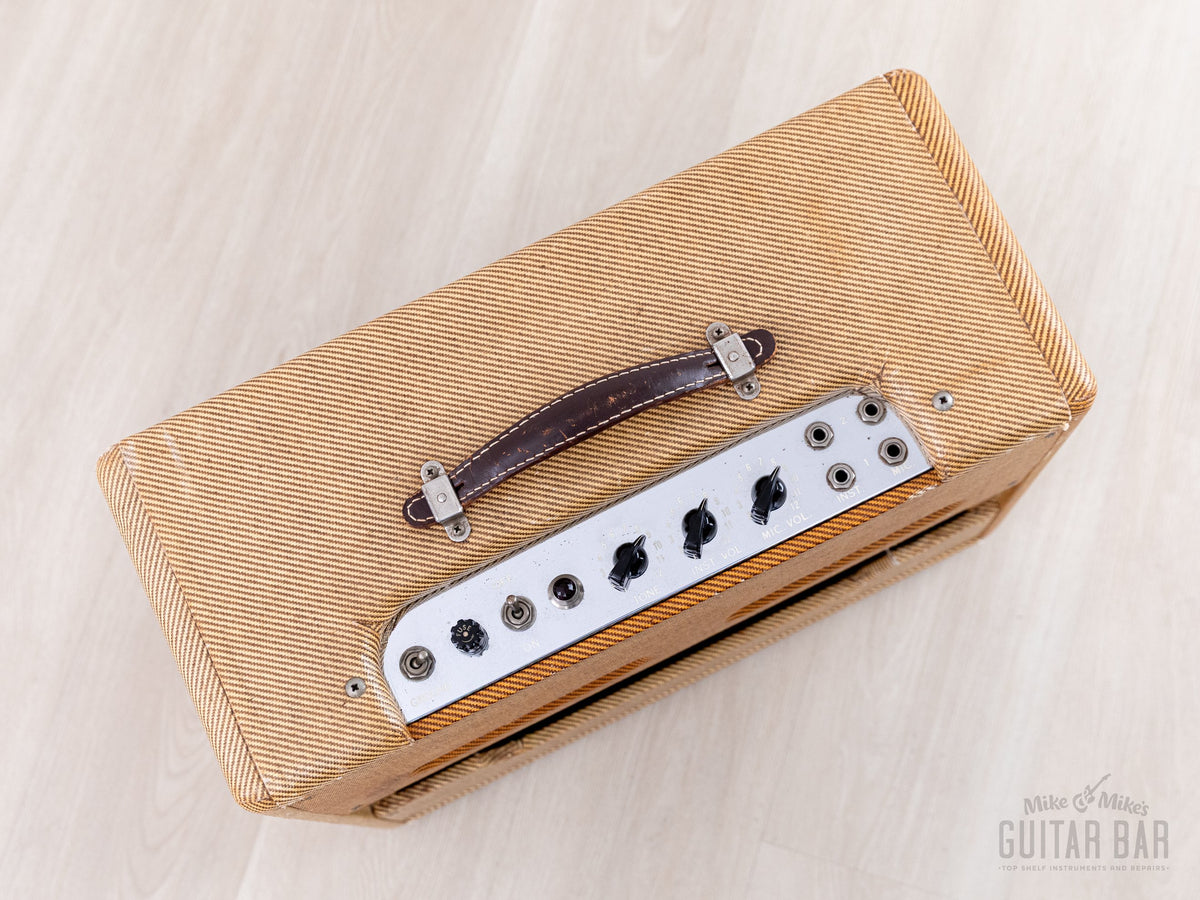 Fender Deluxe 5E3 tweed top and control panel