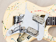 1987 Ibanez RG665 Splash finish pickguard lifted showing wiring
