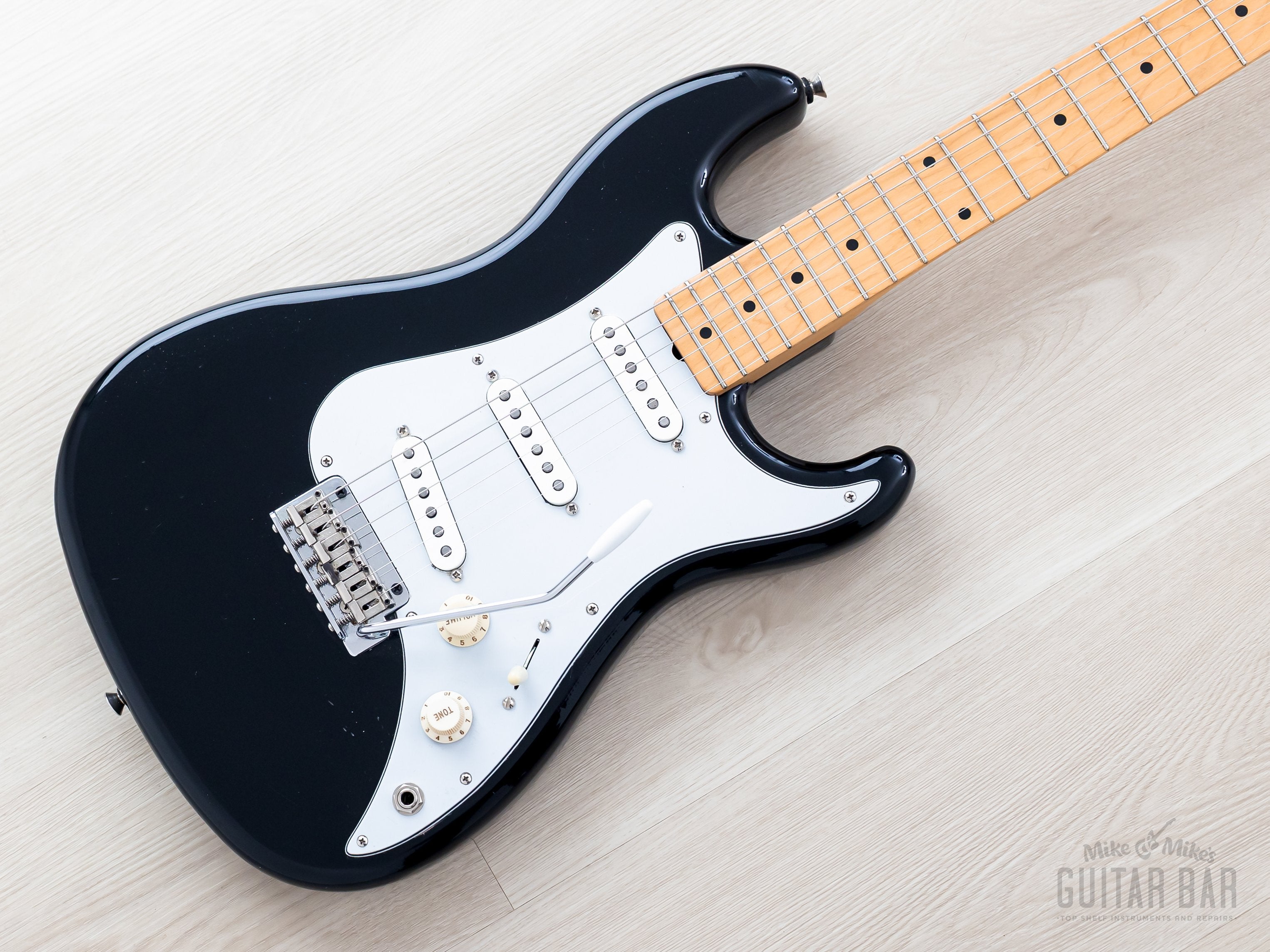 1986 Squier by Fender Bullet S3T (V2) Black w/ American Standard Picku