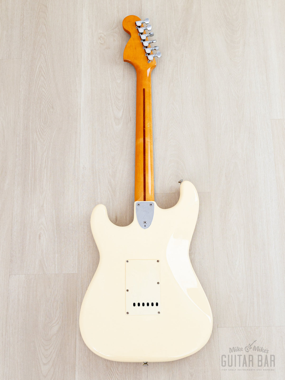 1985 Fender ST72-55 Stratocaster Olympic White, full back view