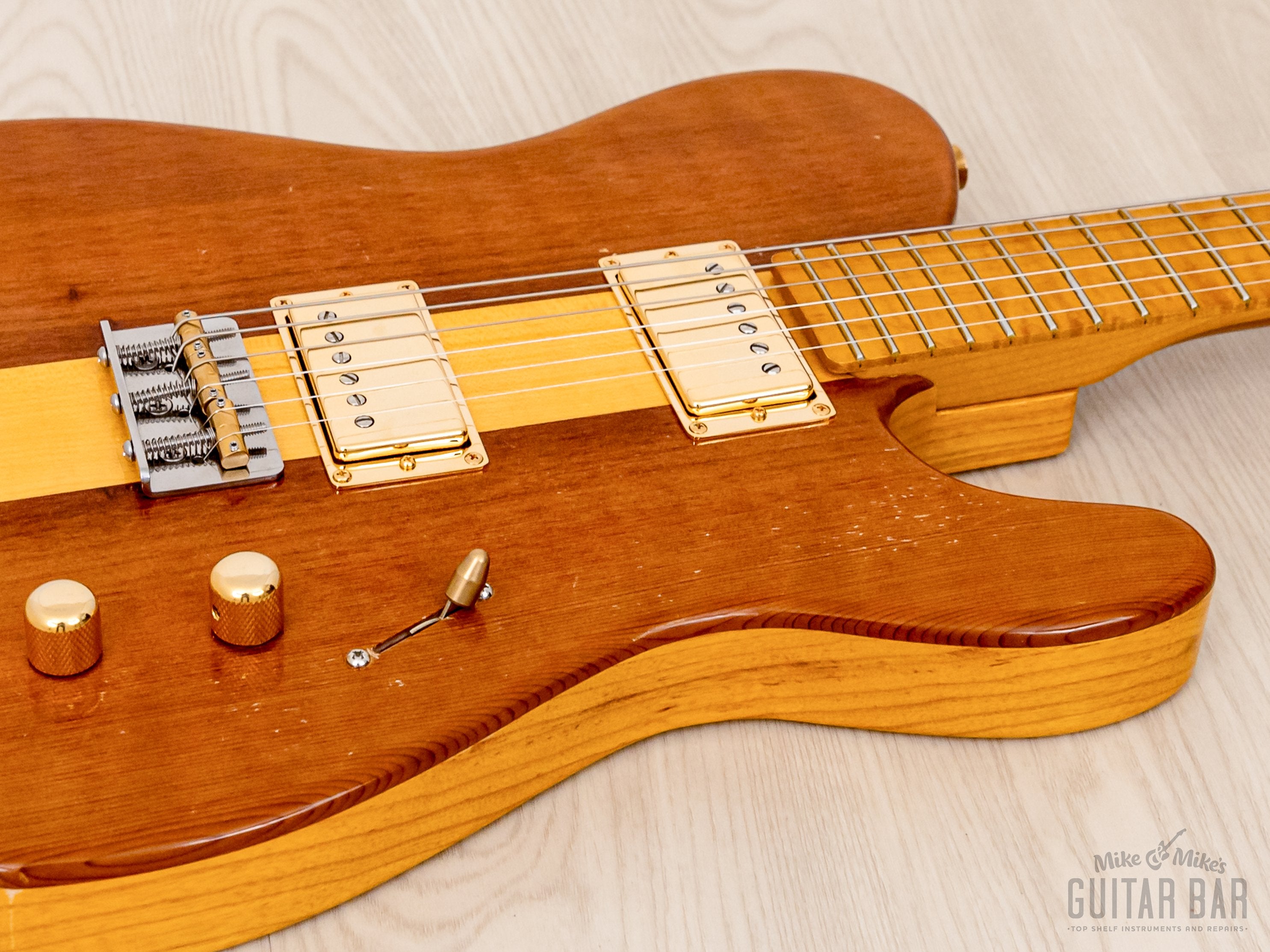 Custom T-Style HH Guitar, MJT VTT Ash & Redwood Body w/ Jim Wagner Goodwood Pickups, Case