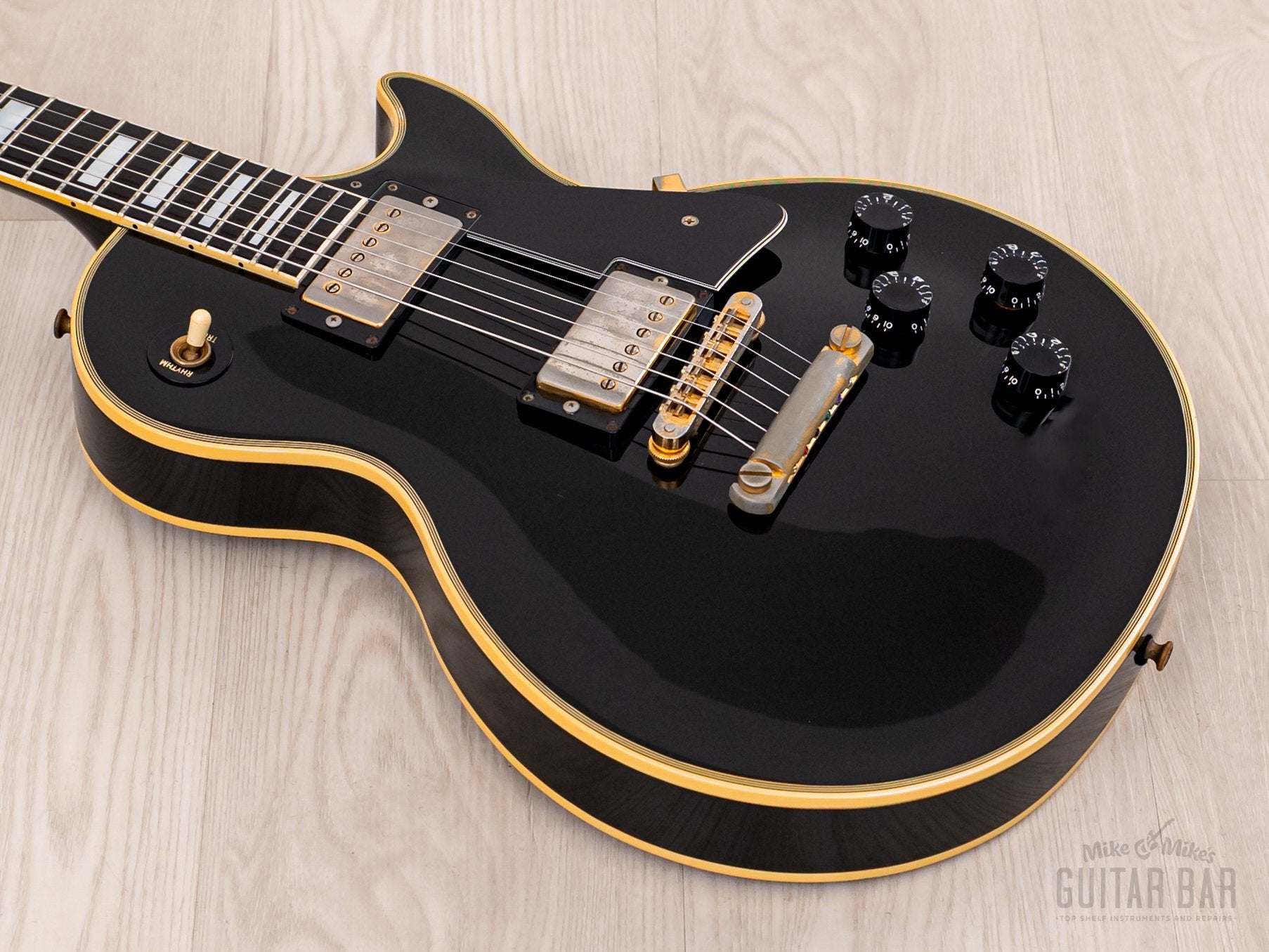 1990 Gibson Les Paul Custom Black Beauty Vintage Guitar w/ Bill Lawrence Humbuckers & Case, Yamano