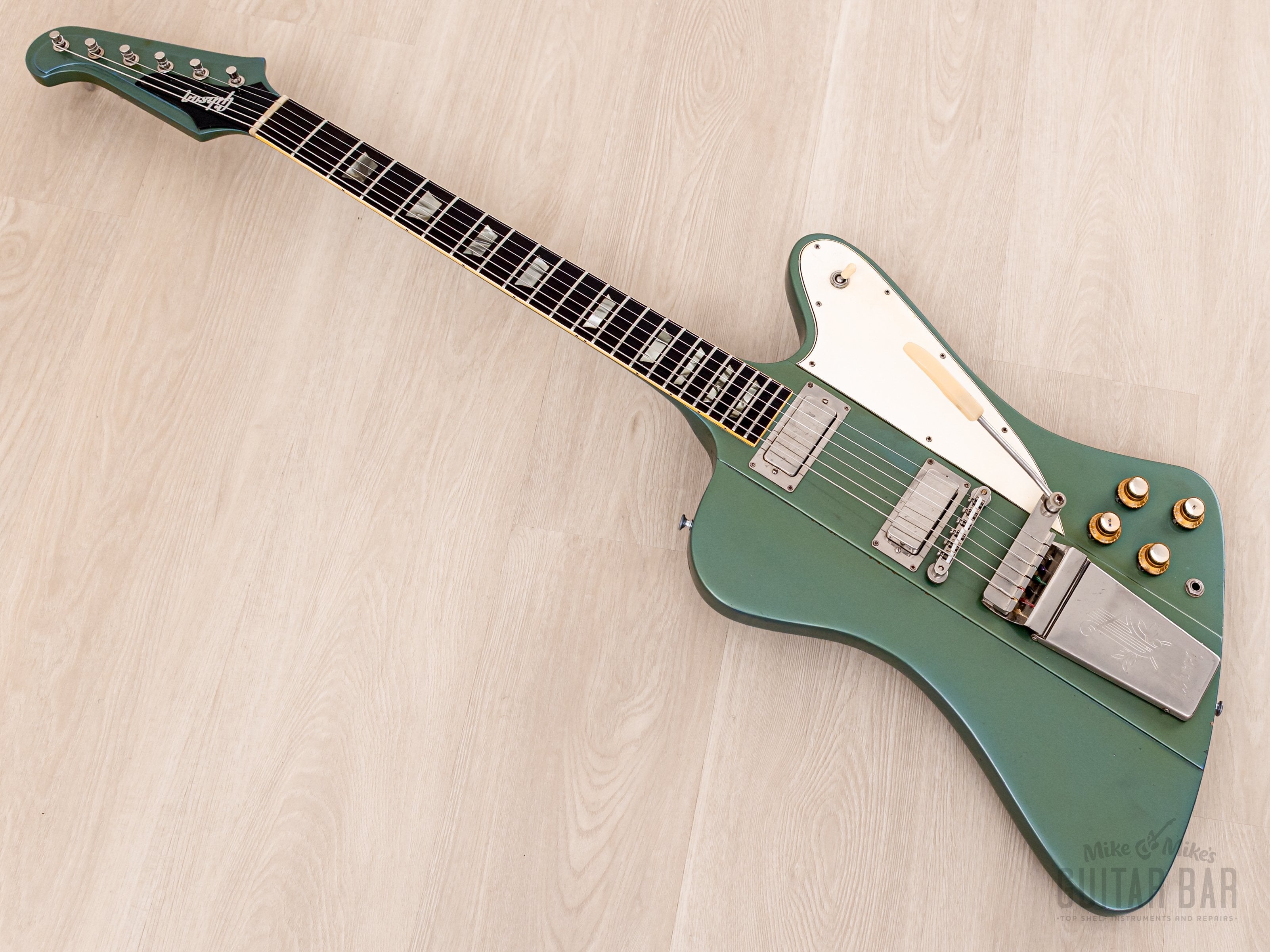 1963 Gibson Firebird V Reverse Body Pelham Blue Vintage Guitar w/ Case, The Hives Howlin' Pelle Almqvist