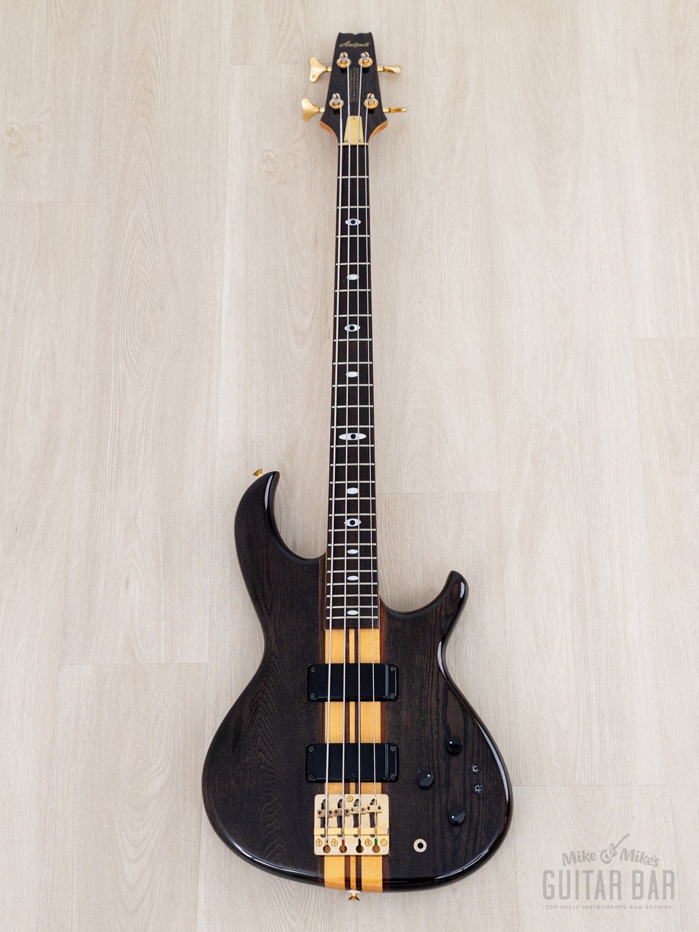 1990s Aria Pro II Super Bass SB-800 See-through Black