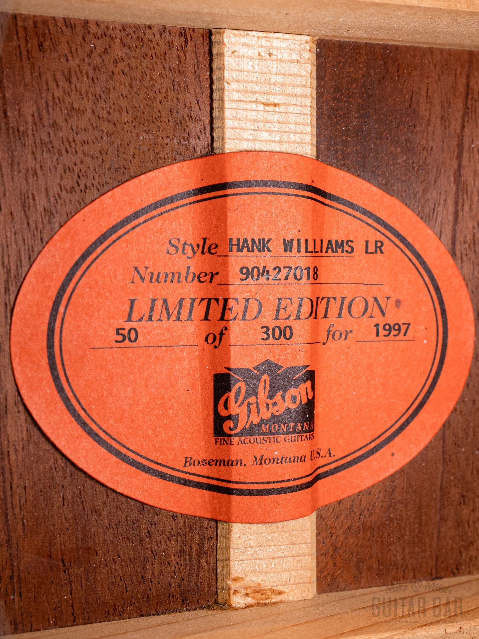 1997 Gibson Hank Williams Jr. Southern Jumbo Limited Edition, Near-Mint w/ Case & Tags, Brazilian Rosewood