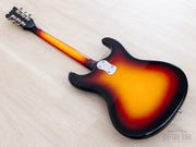Left-handed Mosrite Super Custom '65 back, low angle