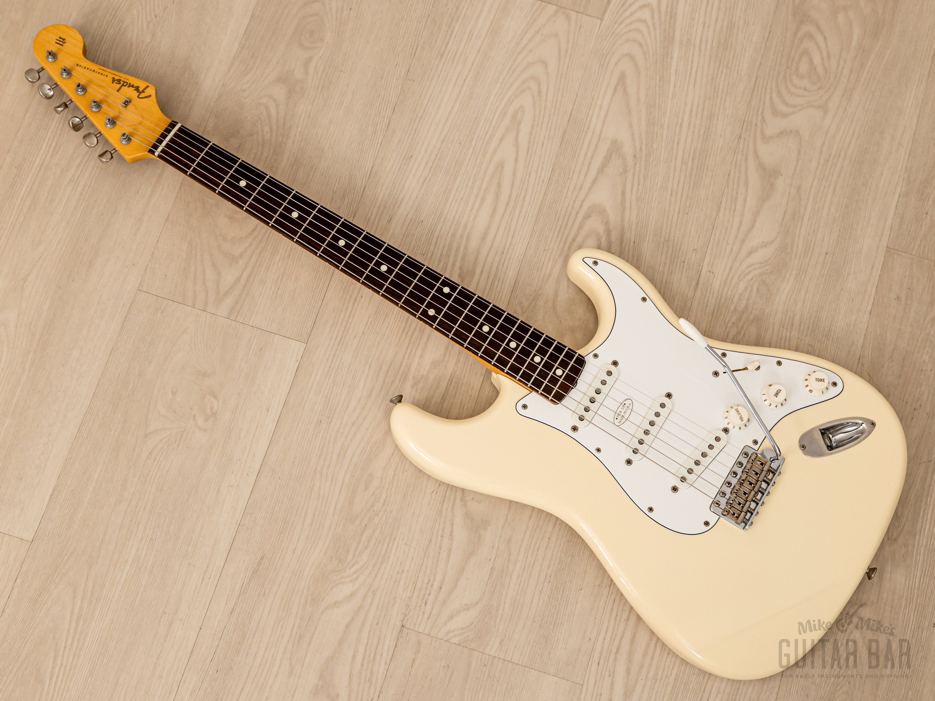 1985 Fender Stratocaster '62 Vintage Reissue ST62-70 Olympic White w/ USA  Fullerton Pickups, JV ST62-115 Electronics, Japan MIJ Fujigen