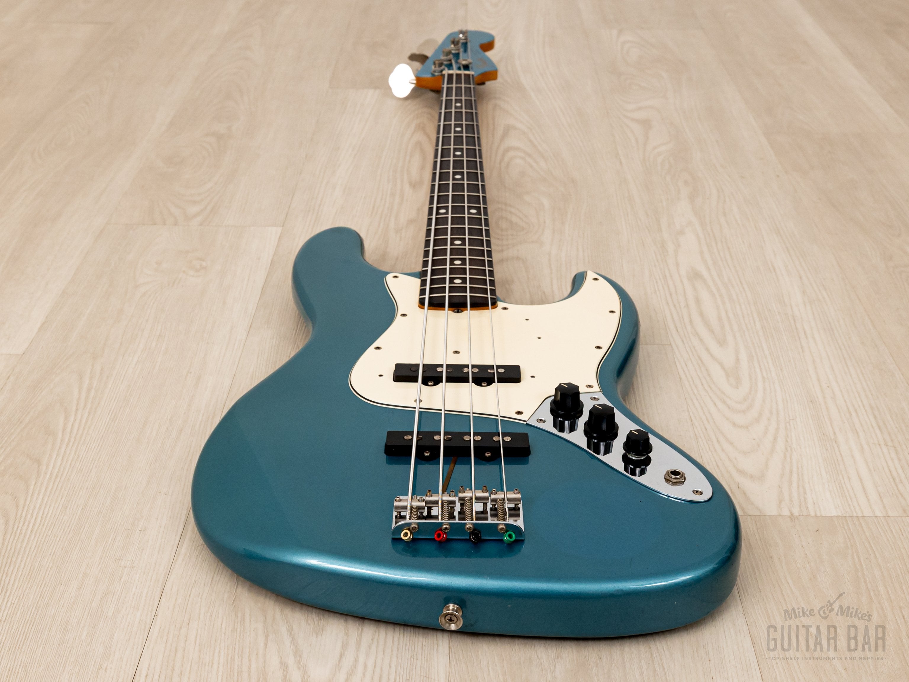 1996 Fender Jazz Bass ‘62 Vintage Reissue JB62-58/MH Lake Placid Blue w/  Headstock, Japan MIJ