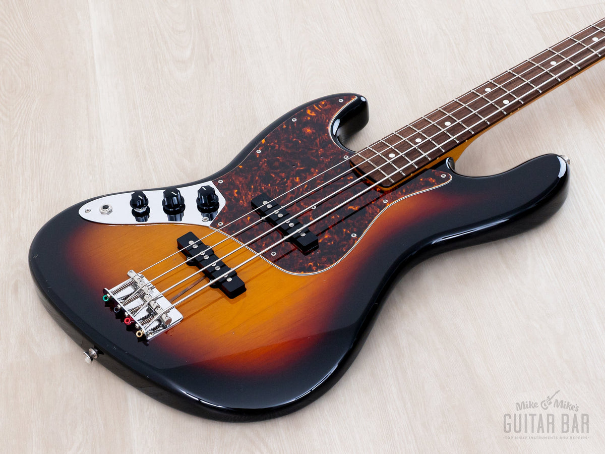 left-handed Fender Jazz Bass reverse angle