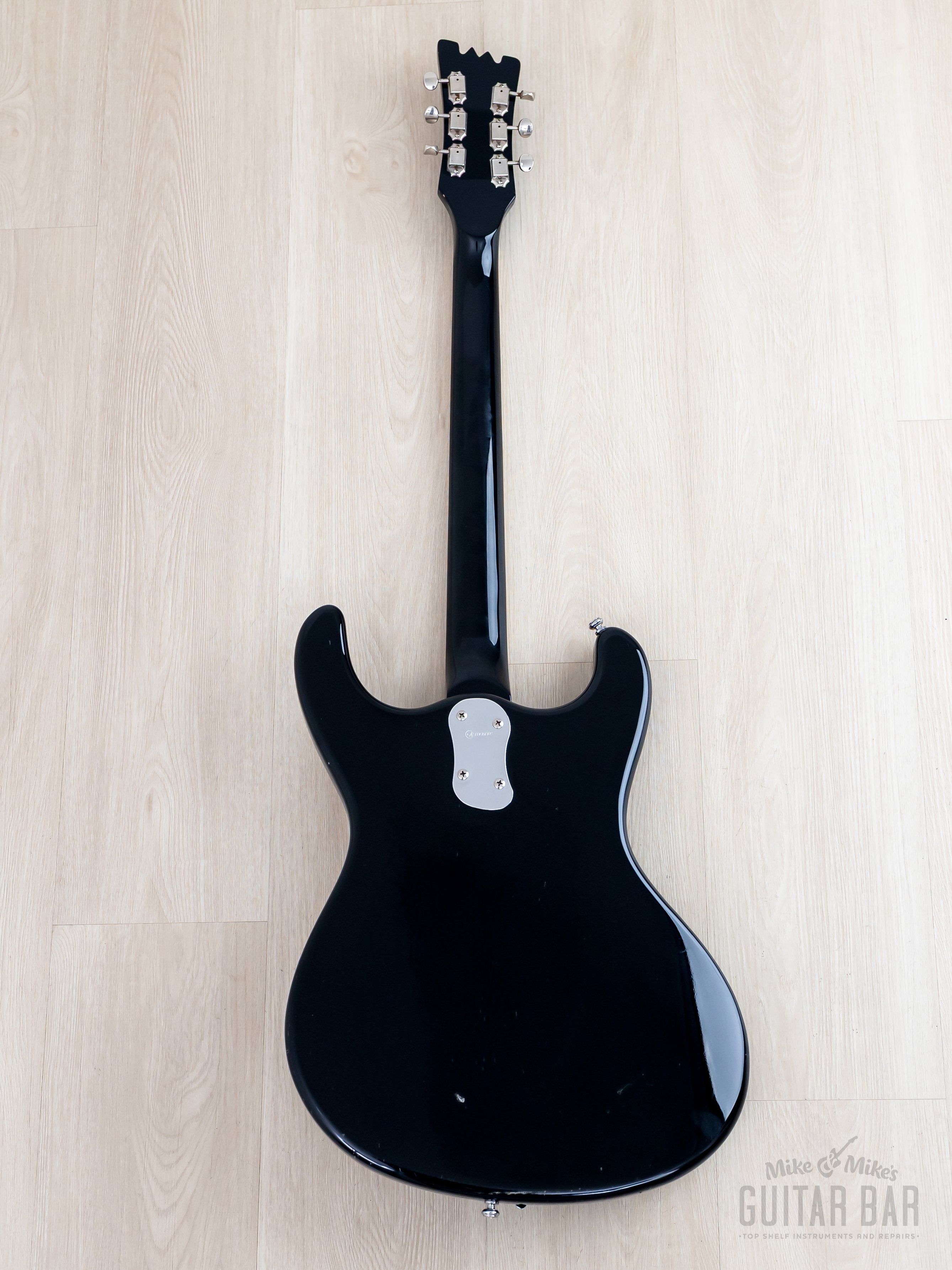 1990s Mosrite Ventures Model Super Custom '65 Black w/ Vibramute & Cas