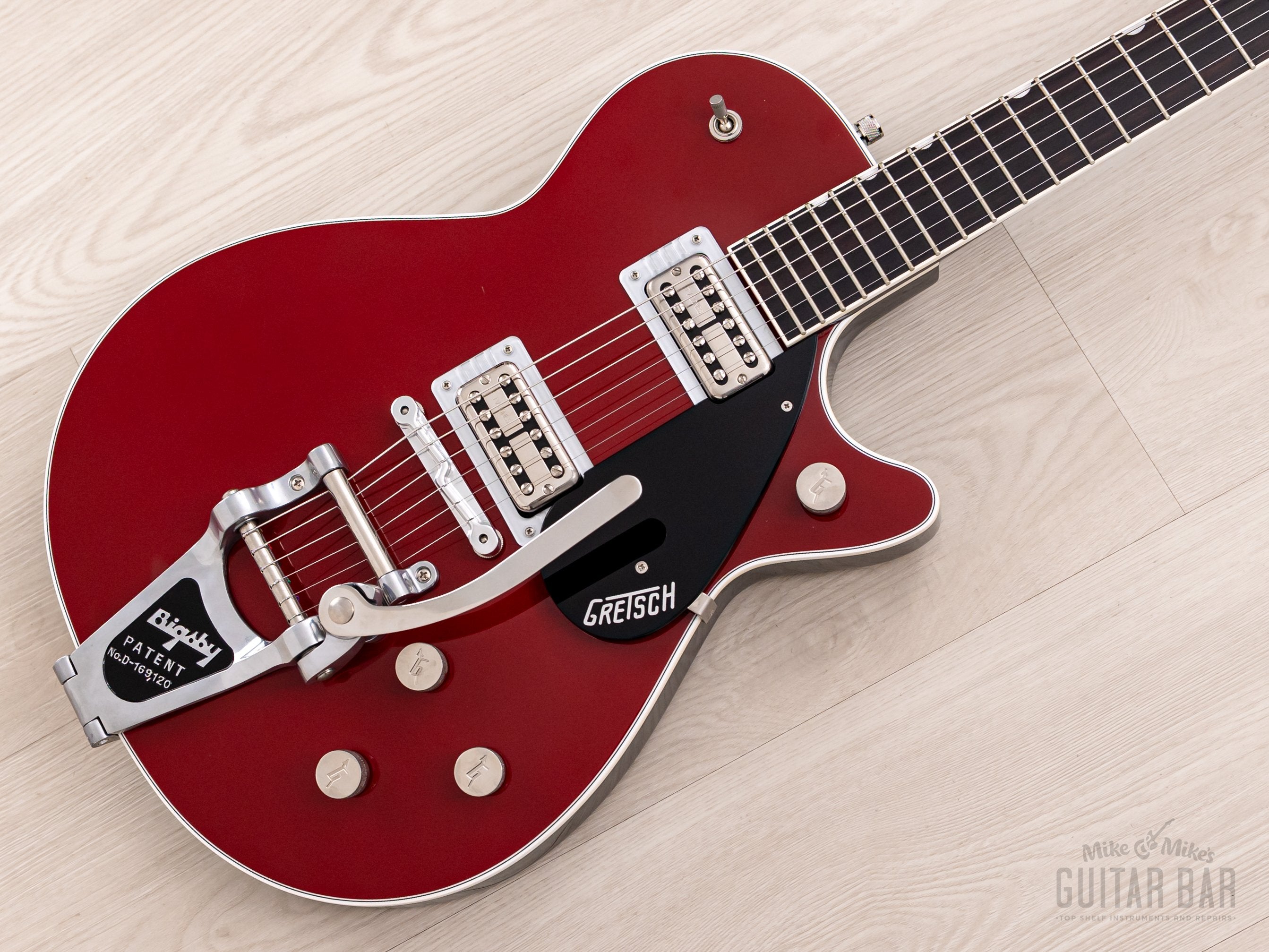 2017 Gretsch G6131T Players Edition Jet Firebird Red w/ TV Jones, Compton Bridge, Bigsby & Case