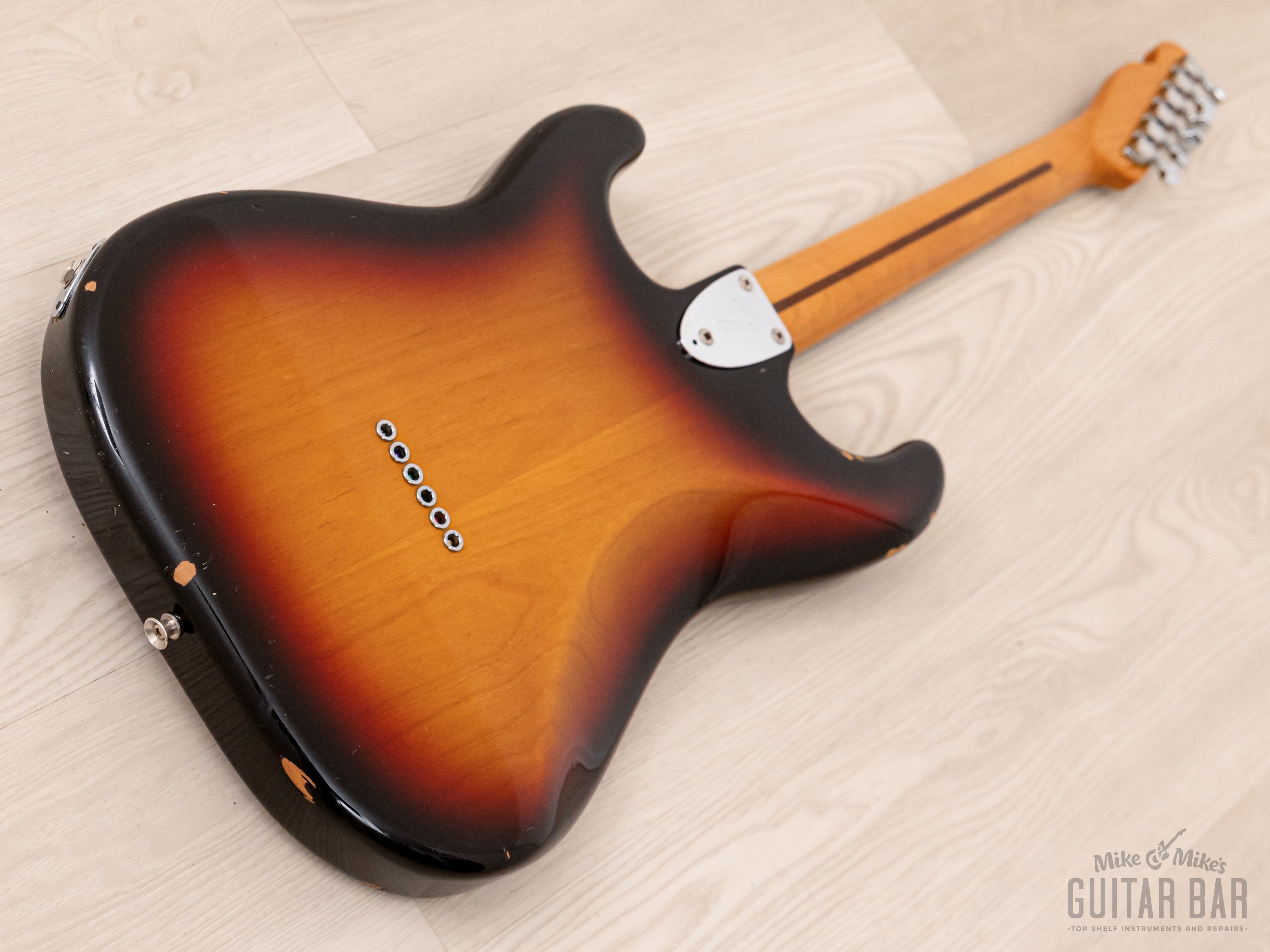 2011 Fender Pawn Shop '72 Semi-Hollow Strat-Style Guitar Sunburst w/ Wide Range & Duncan SH-4 JB, Japan MIJ