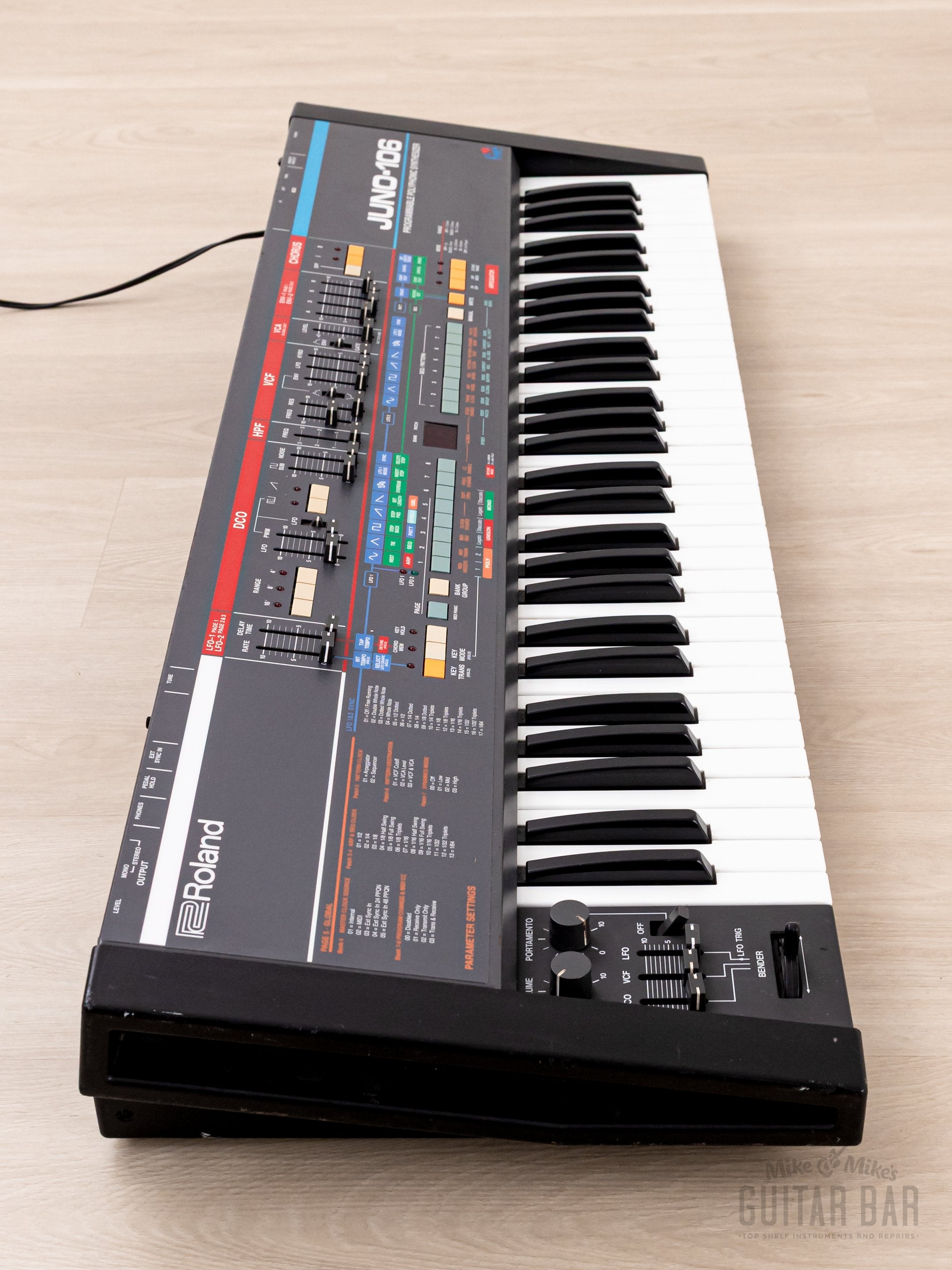 1985 Roland Juno 106 Kiwi Upgrade Vintage Analog Polyphonic Synthesizer