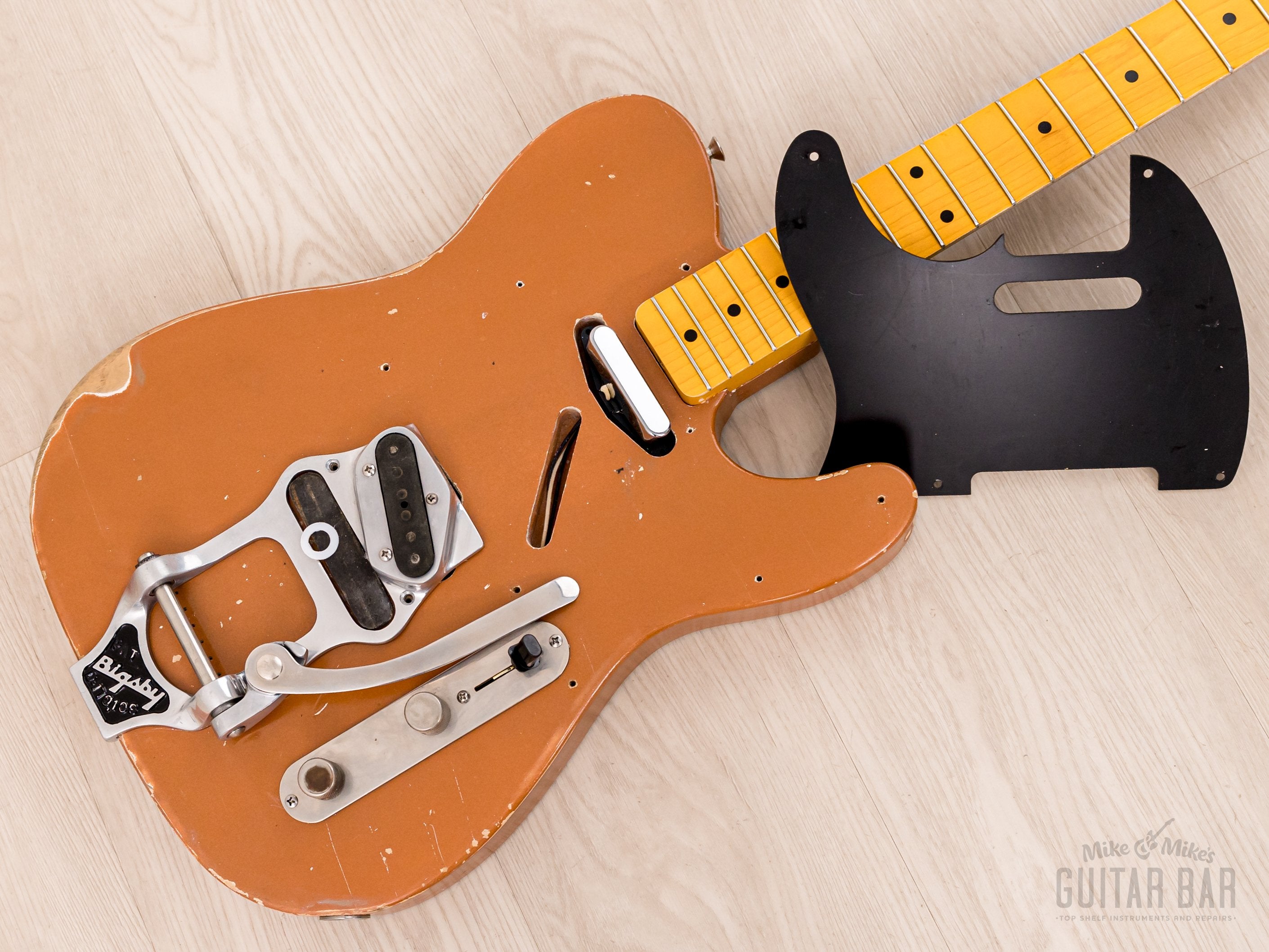 Telecaster Partscaster MJT Relic Copper Lacquer w/ Fender Licensed Neck, Lollar, Bigsby B16 & Case