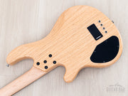Close-up of ash body back and neck plate