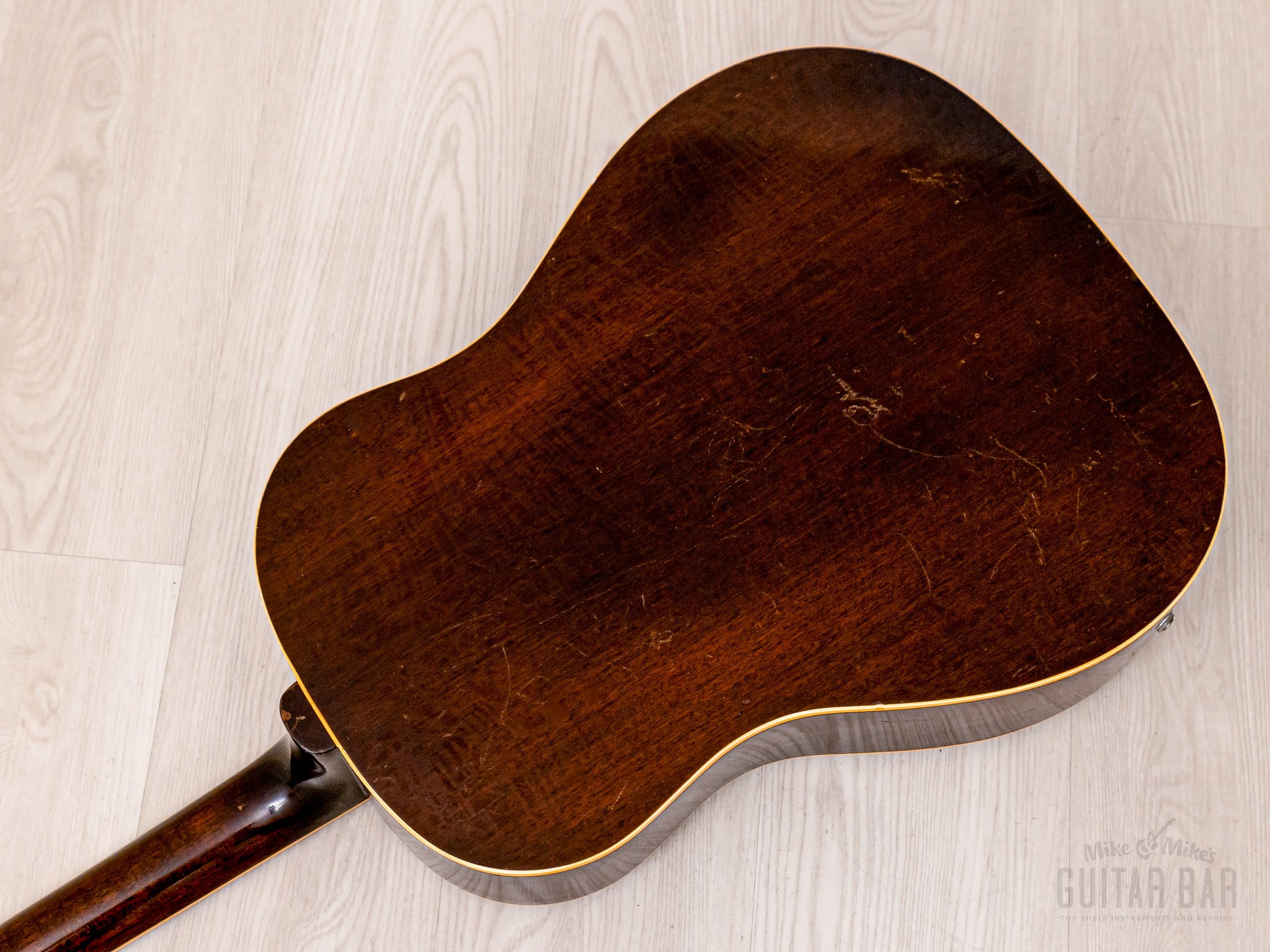 1955 Gibson J-160E Vintage Acoustic Electric Guitar Solid Top/Back w/ P-90 & Case