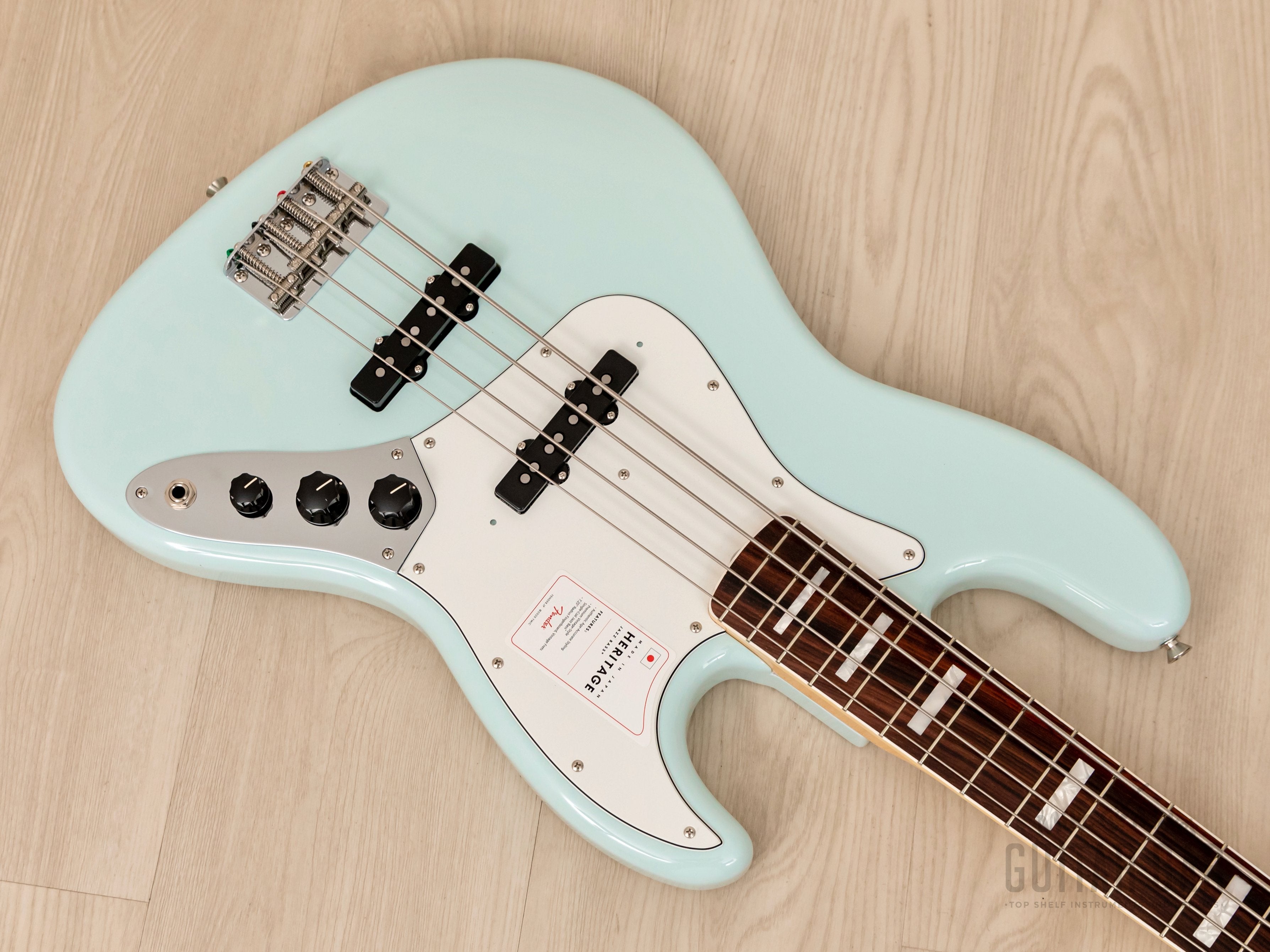2023 Fender Heritage Late 60s Jazz Bass, Sonic Blue Lacquer, Mint 
