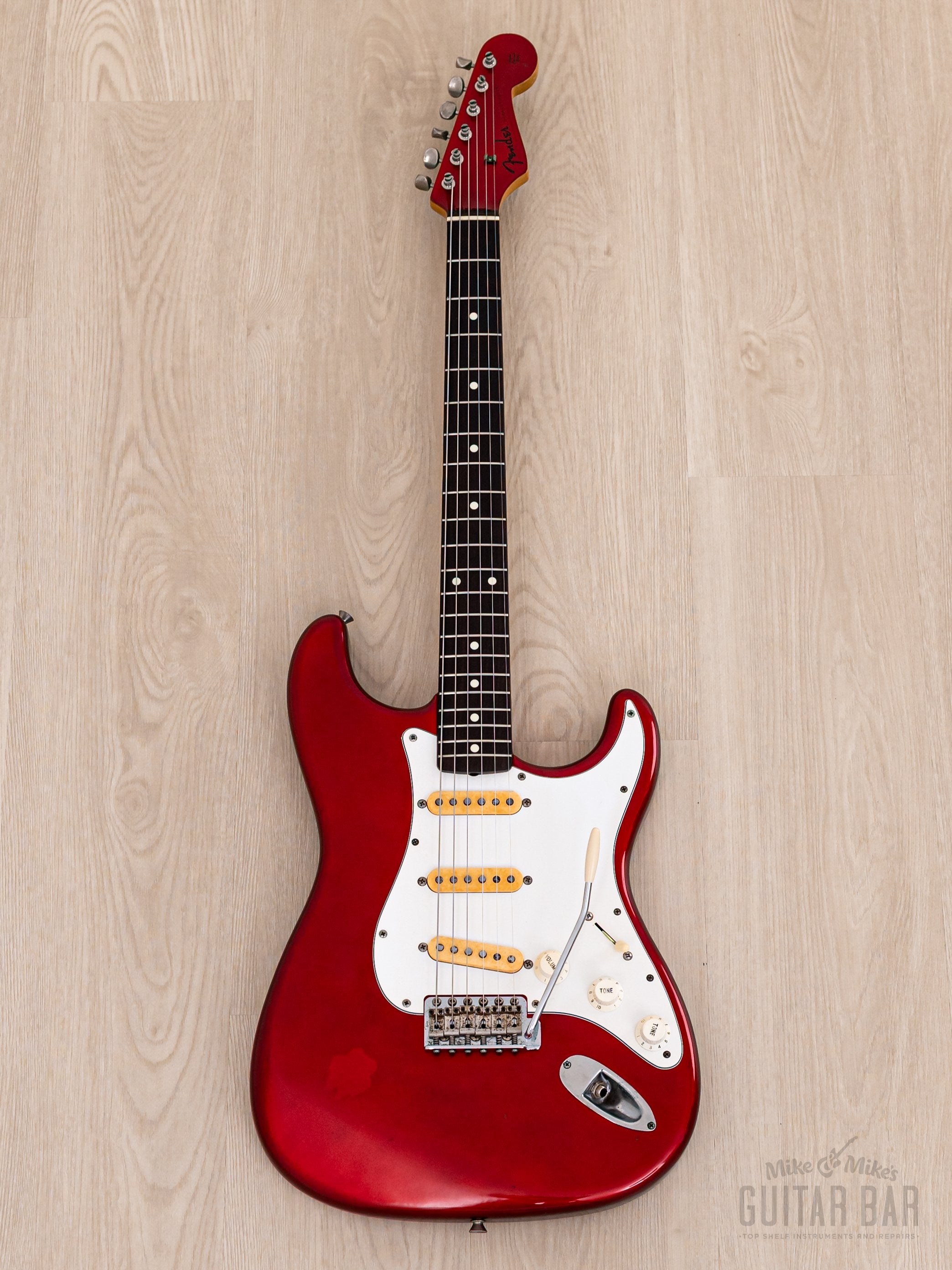 1991 Fender Order Made Stratocaster '62 Vintage Reissue Candy Apple Red + Headstock, Japan MIJ Fujigen