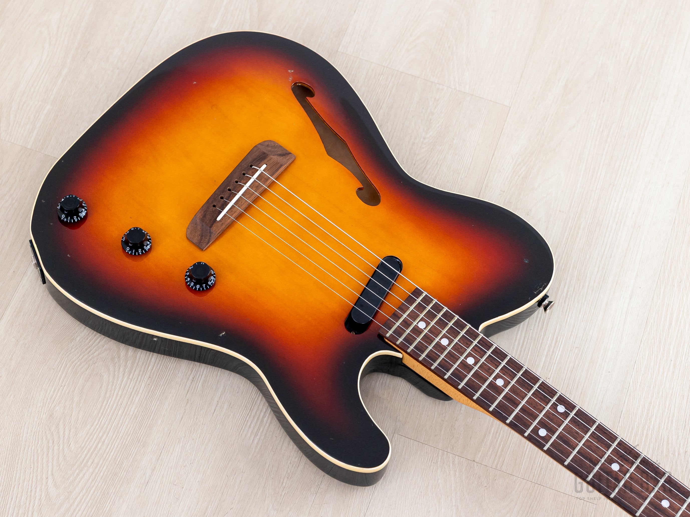 1996 Fender Thinline Telecaster TLAC-100 Sunburst Piezo & Lace Sensor,