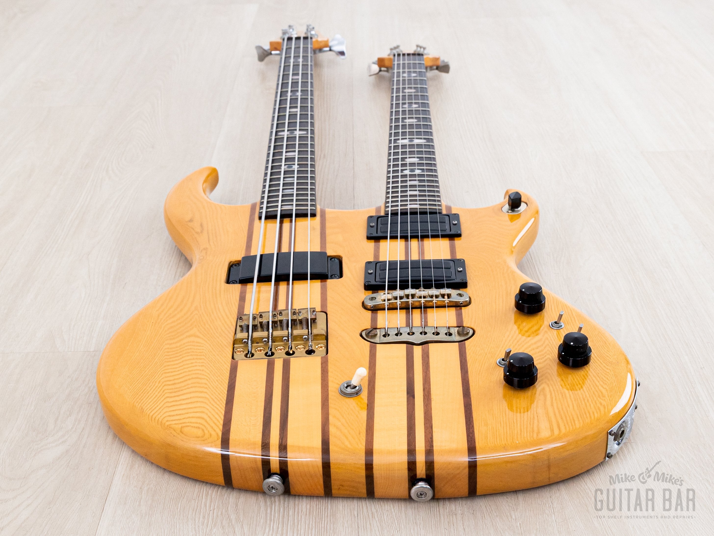 1981 Aria Pro II Super Twin ST-1504 Double Neck Vintage Neck Through G