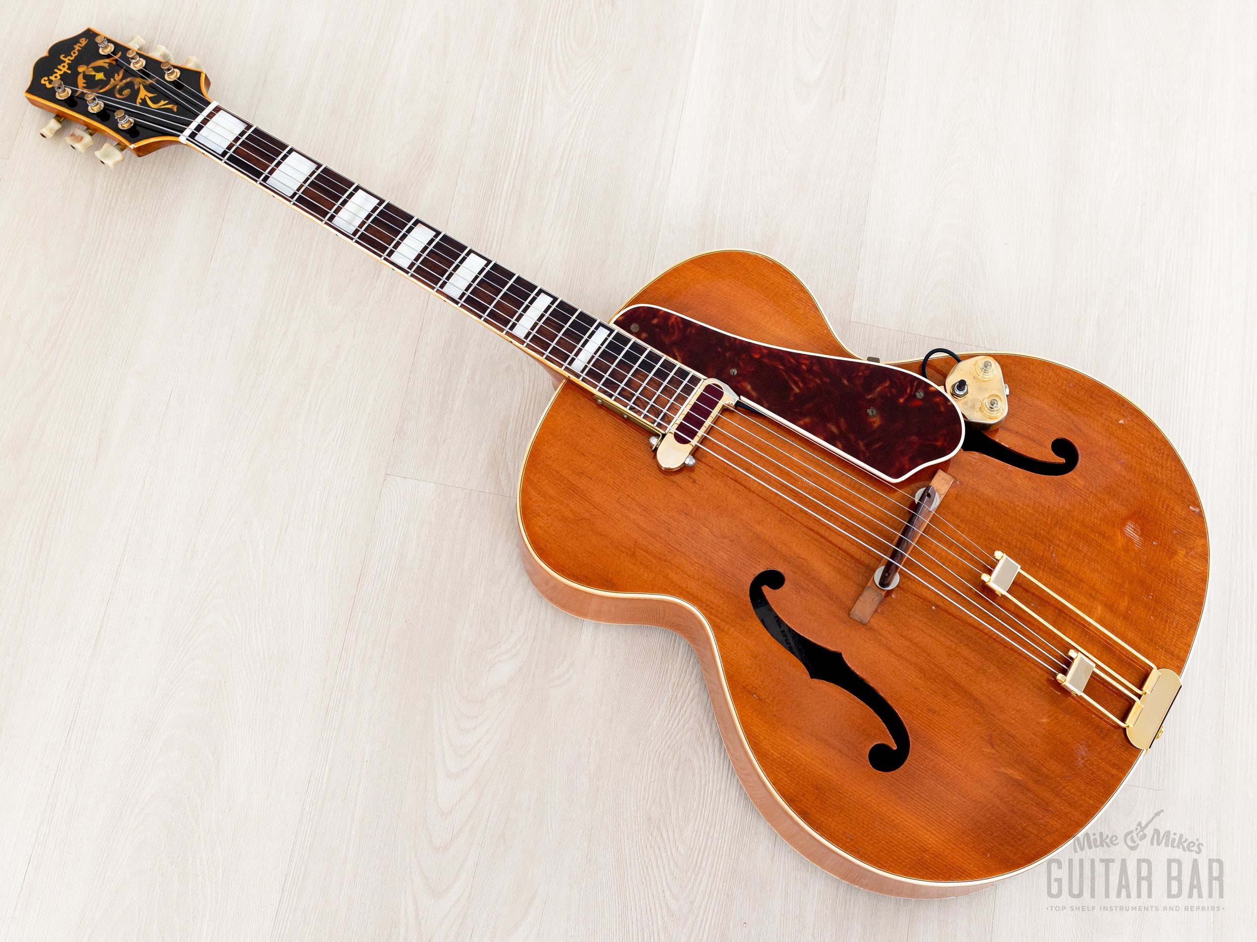 1949 Epiphone Broadway Vintage Archtop Guitar Blonde w/ DeArmond Rythm
