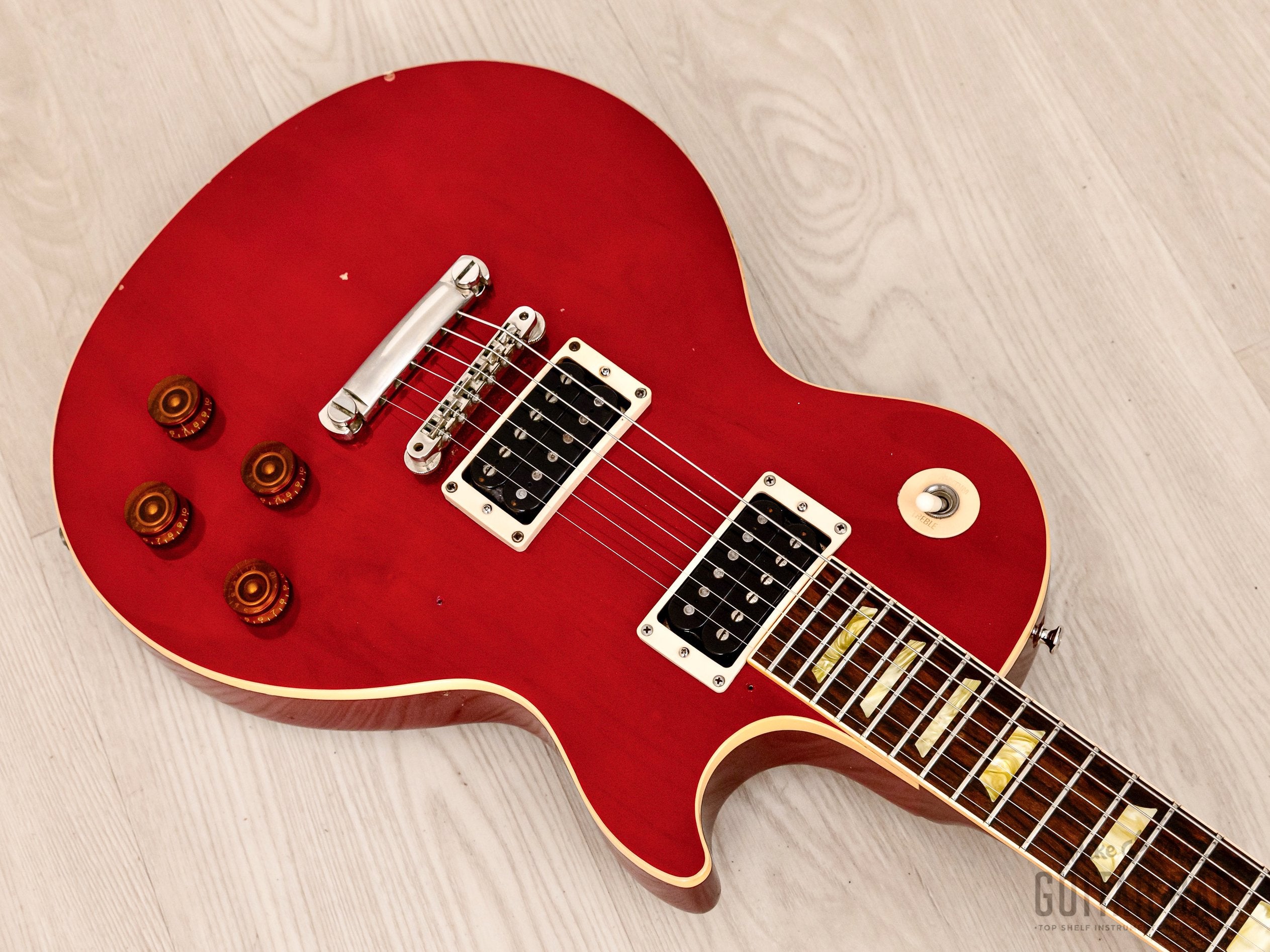2002 Gibson Les Paul Classic Cherry w/ 496R & 500T Humbuckers, Case