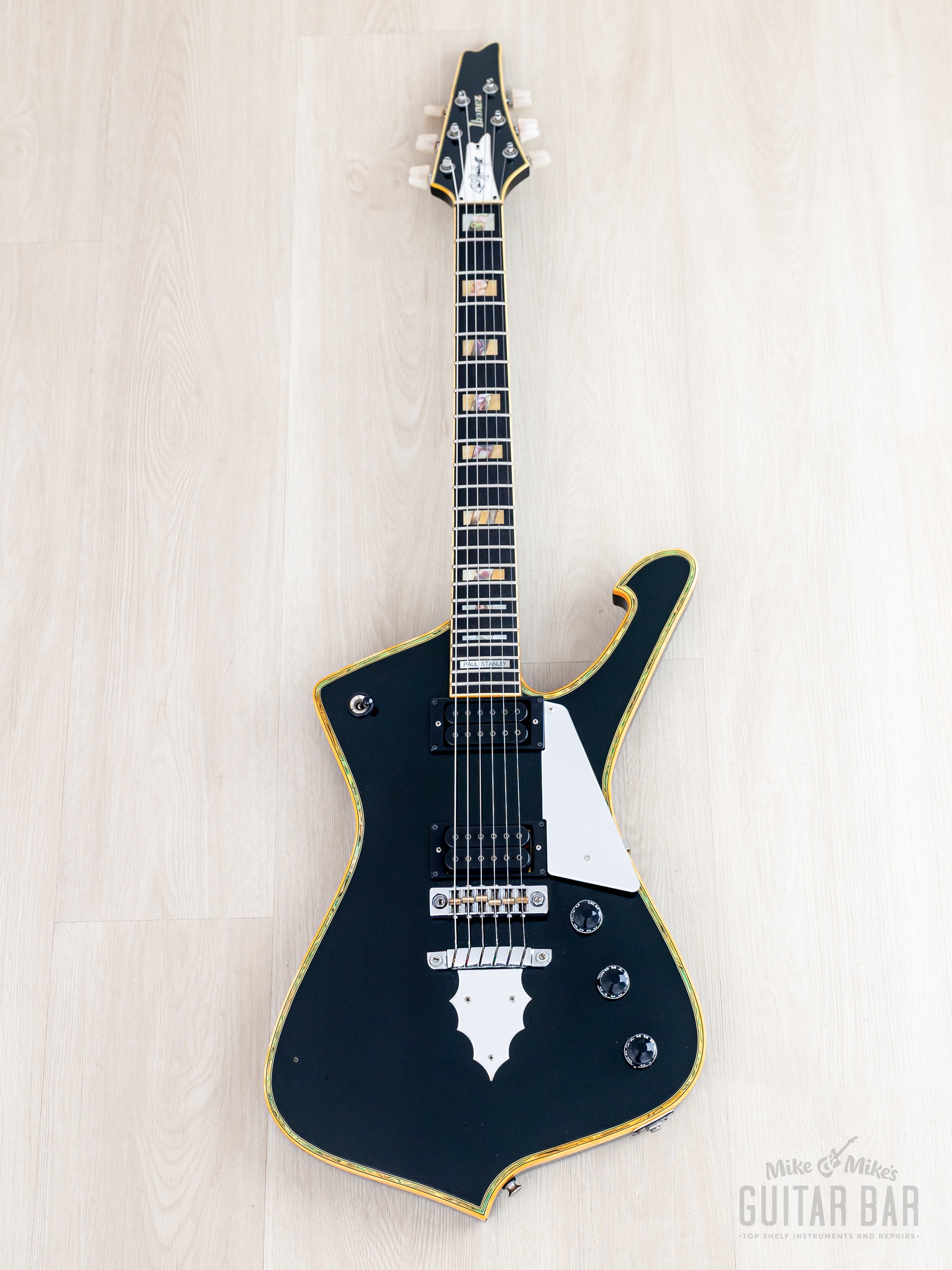 美品 高級ハードケース付き Ibanez Iceman PS-10LTD！ 1981 Ibanez PS10 Paul Stanley Signature Iceman Black, 100% Original w/