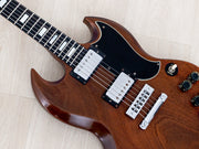 1973 Gibson SG Standard Walnut - body front angle