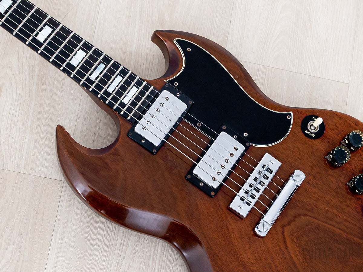 1973 Gibson SG Standard Walnut - body front angle