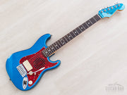 1999 Fender ST-Champ10 mini Strat Lake Placid Blue, front angled view