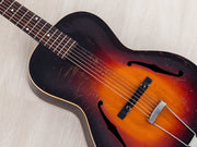 1937 Gibson L-37 Sunburst top and fretboard, angled view