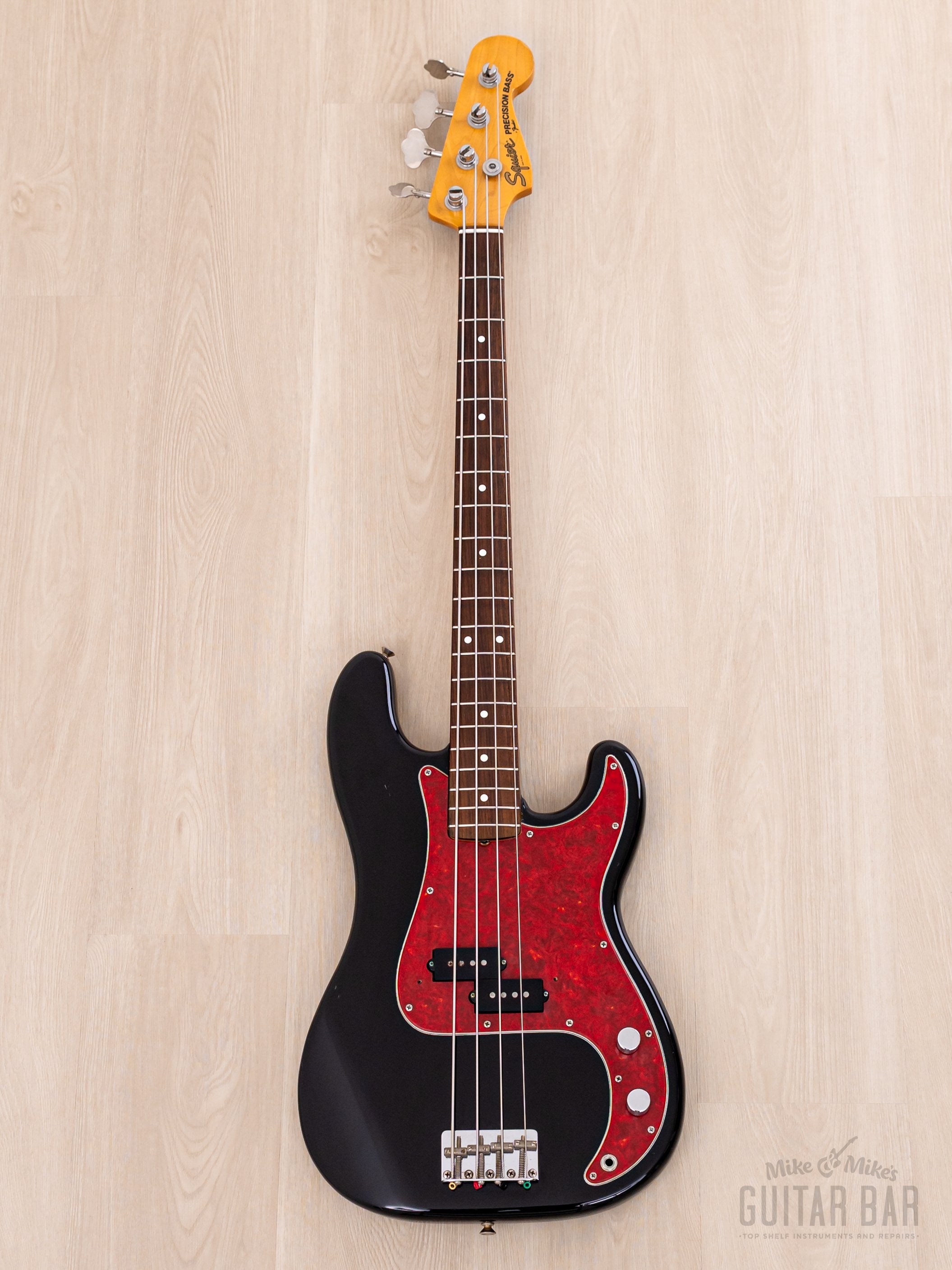 1983 Squier by Fender JV Precision Bass '62 Vintage Reissue SPB-50 Black w/ Case, Japan MIJ Fujigen