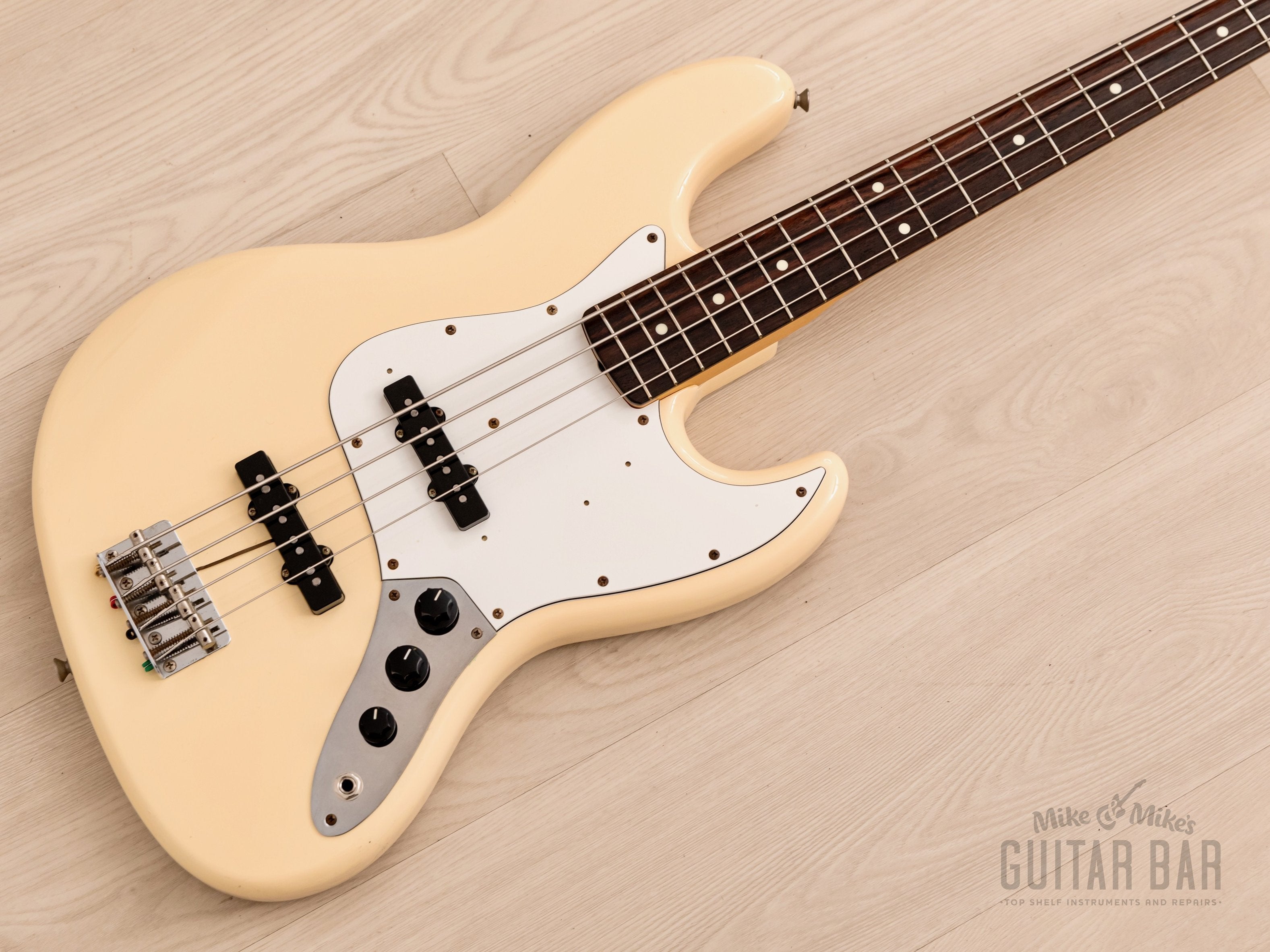1987 Fender Jazz Bass '62 Vintage Reissue JB62-60 Olympic White w 