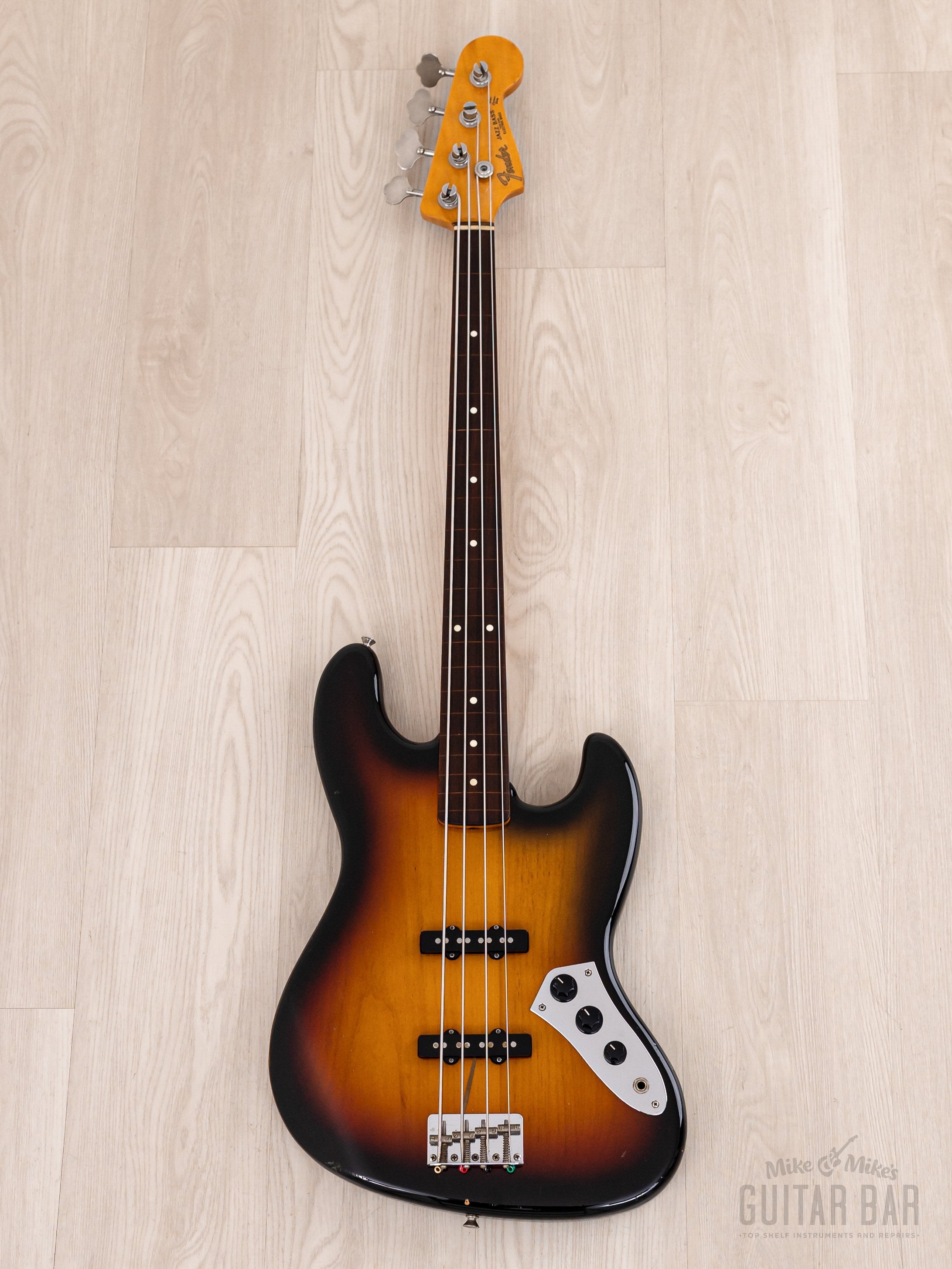 1994 Fender Jazz Bass Fretless '62 Vintage Reissue JB62-77FL w/ USA Pickups, Japan MIJ, Jaco