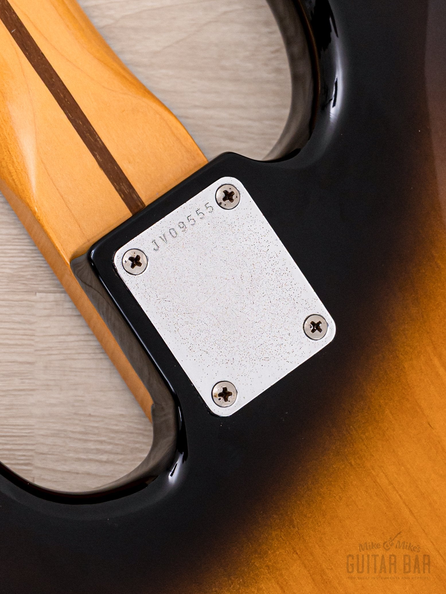 1982 Fender JV Precision Bass '57 Vintage Reissue PB57-95 Sunburst Lacquer w/ Fullerton USA Pickup, Japan MIJ Fujigen