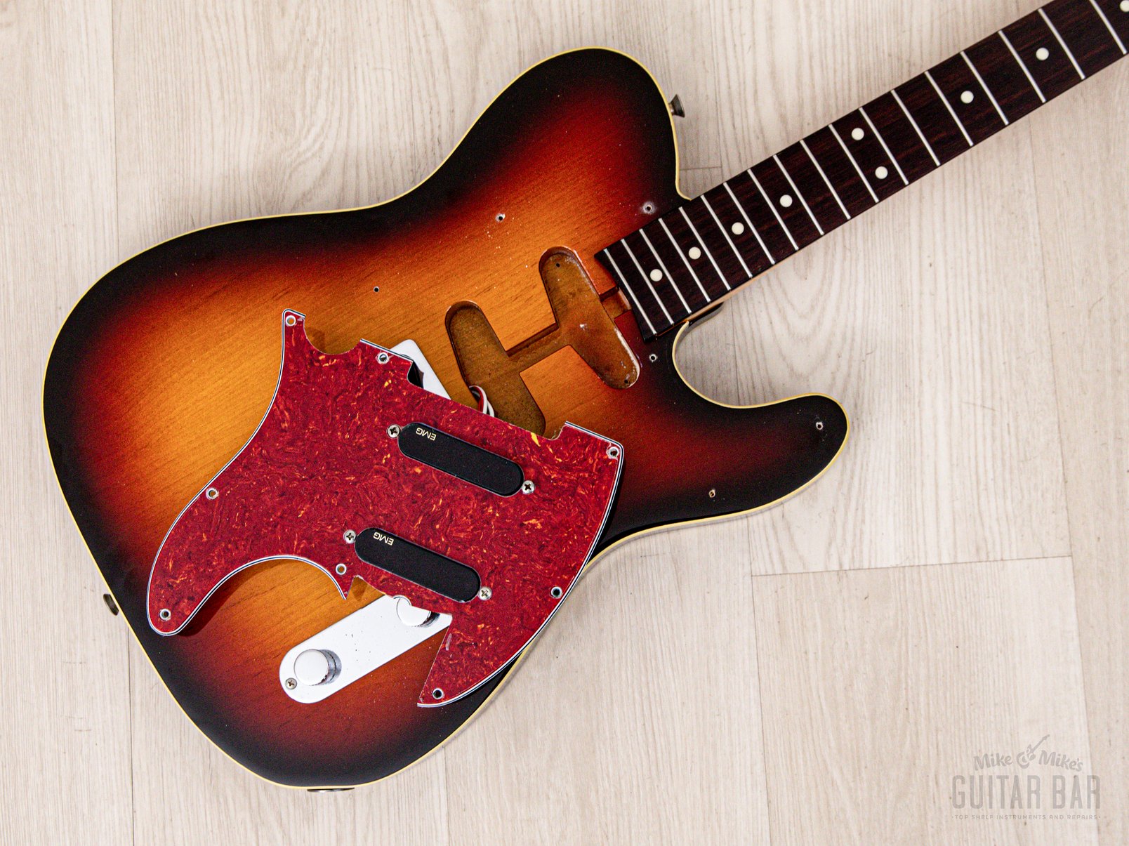 1993 Fender Order Made Roy Buchanan Bluesmaster Telecaster Custom Sunburst w/ EMG, Japan MIJ Fujigen