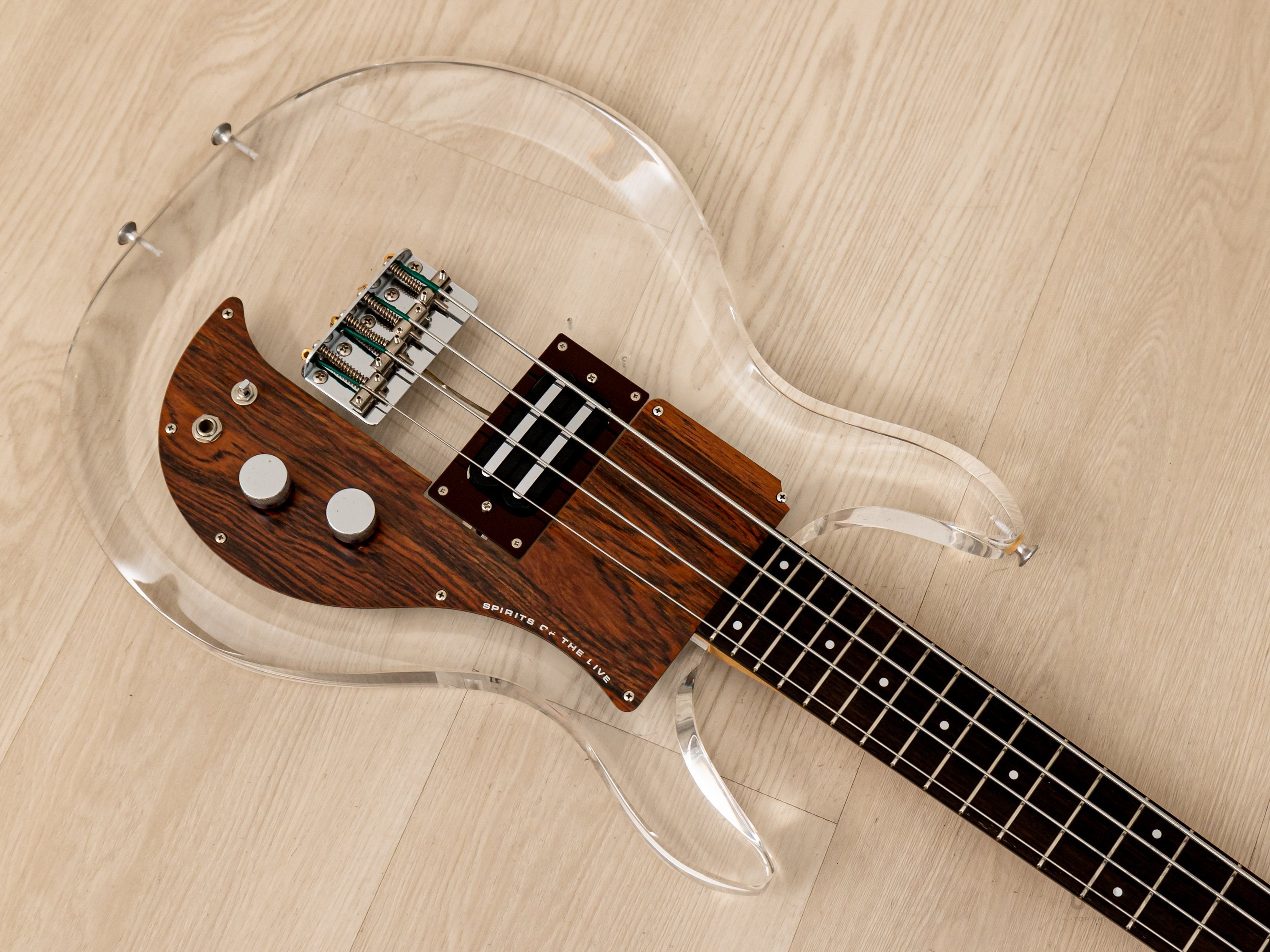 1990 Greco APB-1000 Dan Armstrong-Style Vintage Lucite Short Scale Bass Guitar, Near-Mint, Japan Fujigen