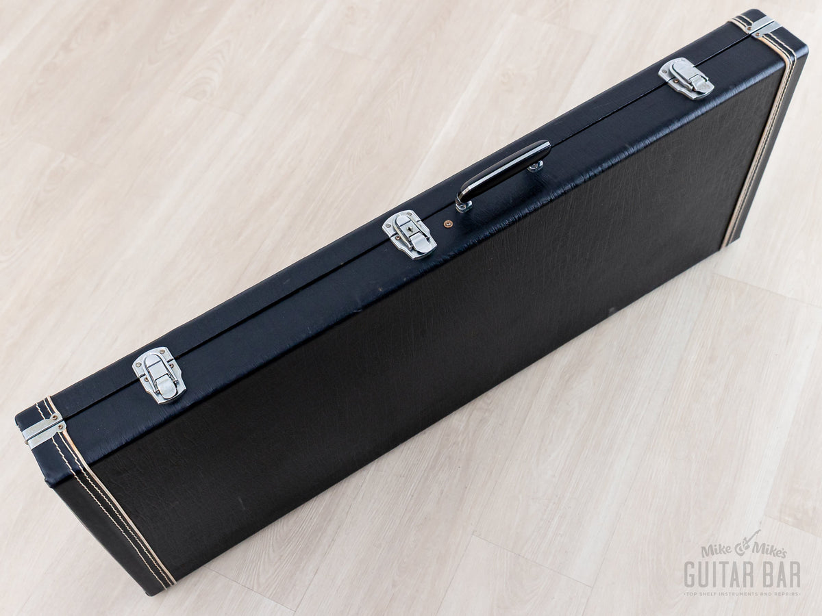 Mosrite hardshell case closed, standing